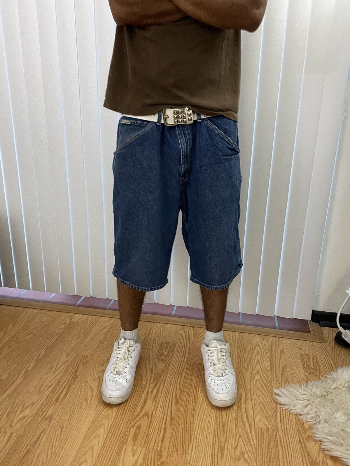 Calvin Klein × Vintage Vintage 90’s Calvin Klein Denim Jean Shorts Jorts y2k rare Size US 36 / EU 52 - 1 Thumbnail