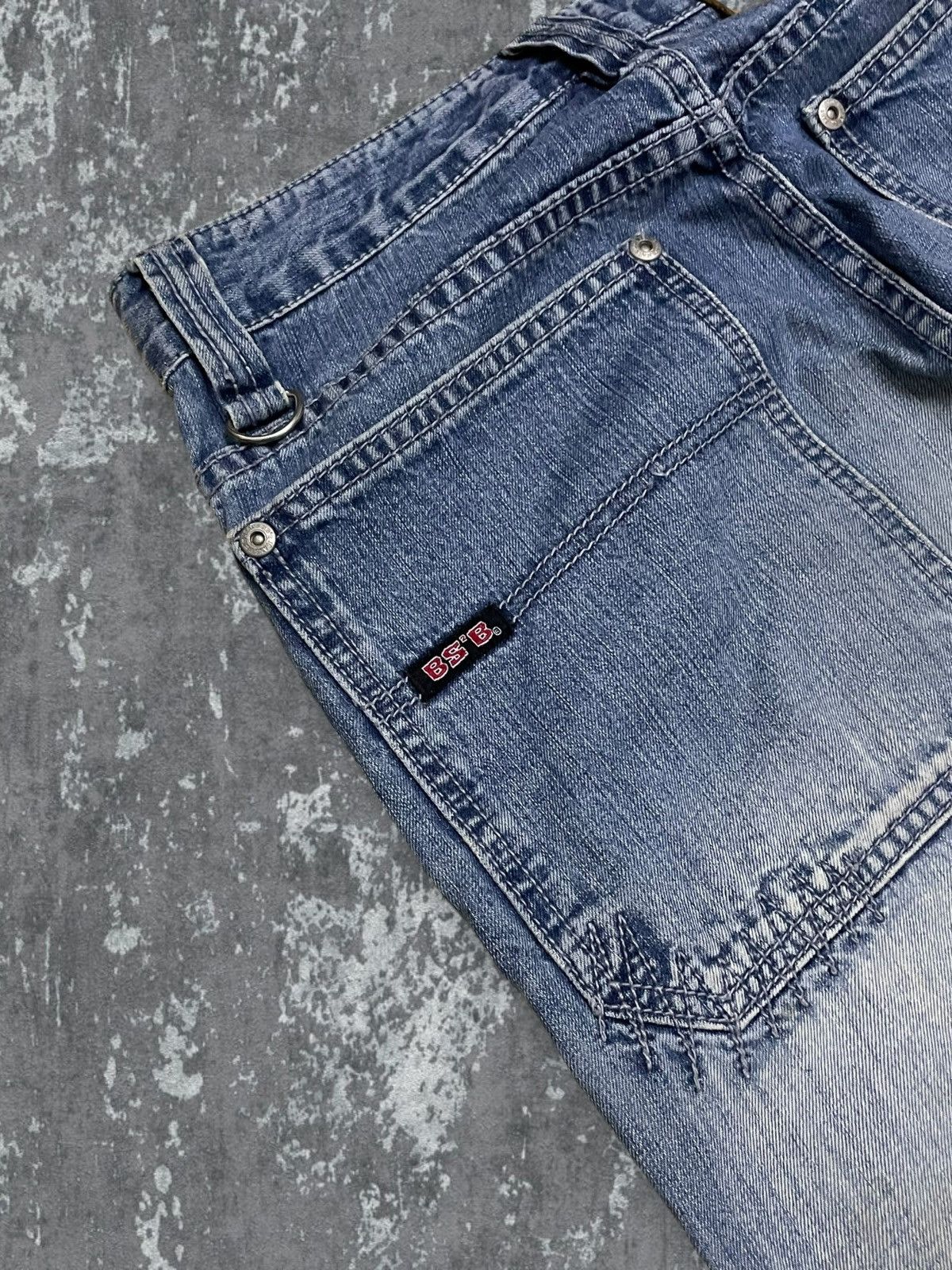 Japanese Brand Vintage Japan Designer 90S Streetwear B.SB Baggy Distressed Size US 28 / EU 44 - 14 Thumbnail