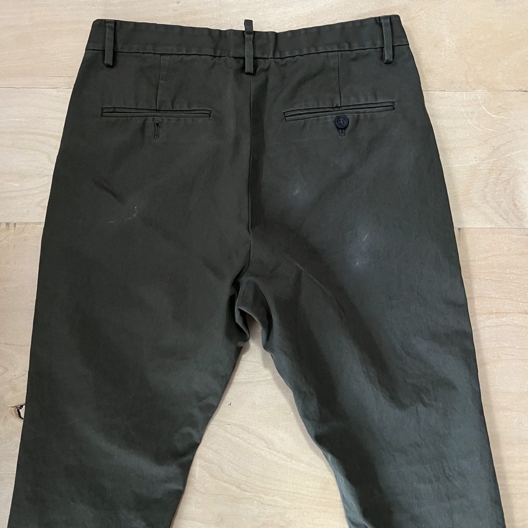 Dsquared2 Dsquared2 Pants 29x25 Green Chino Men Regular Straight Pockets Logo Made in Italy Streetwear Vintage No Size US 29 - 7 Thumbnail