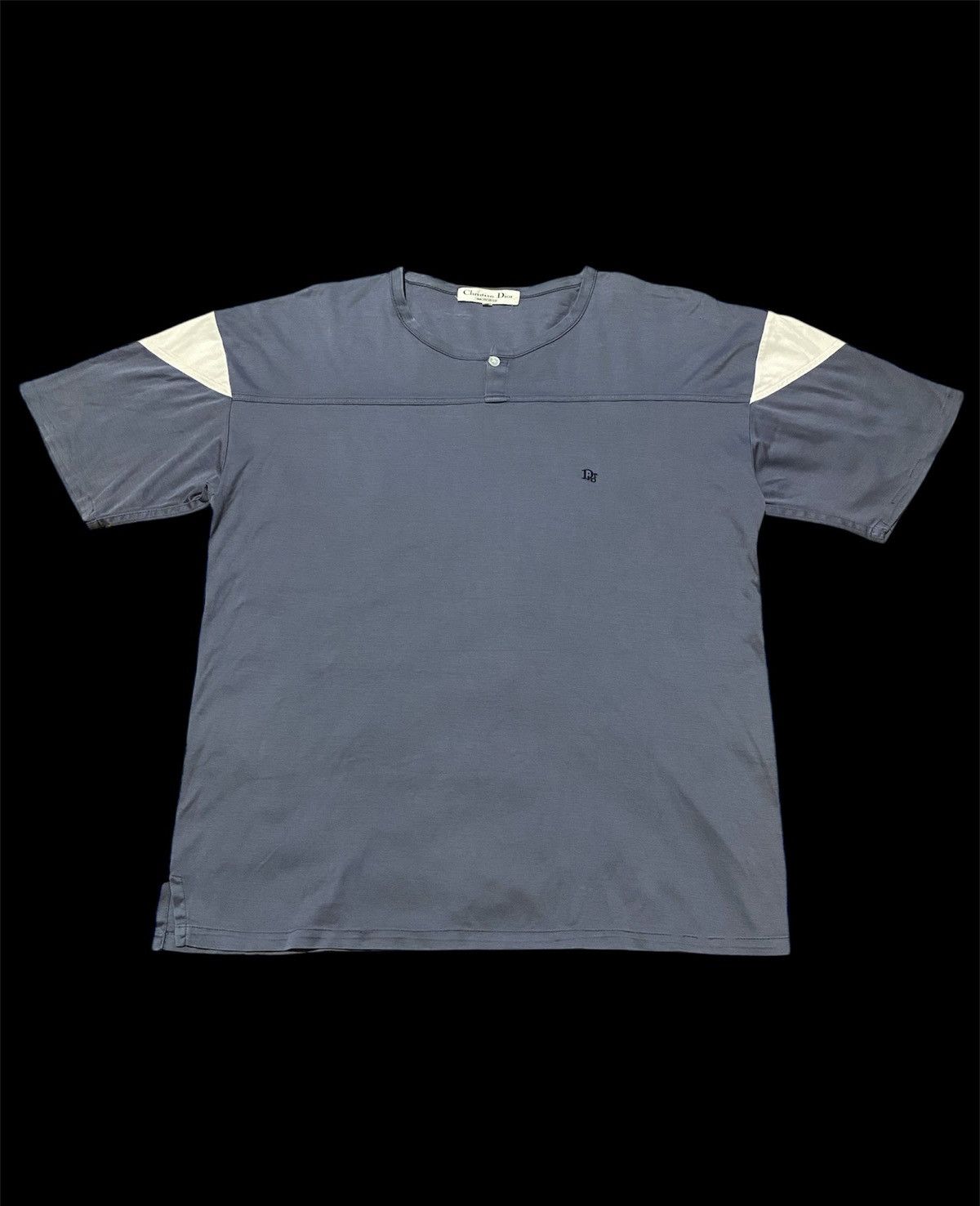Christian Dior Monsieur Christian Dior With Contrasting White Shoulder T Shirt Size US L / EU 52-54 / 3 - 1 Thumbnail