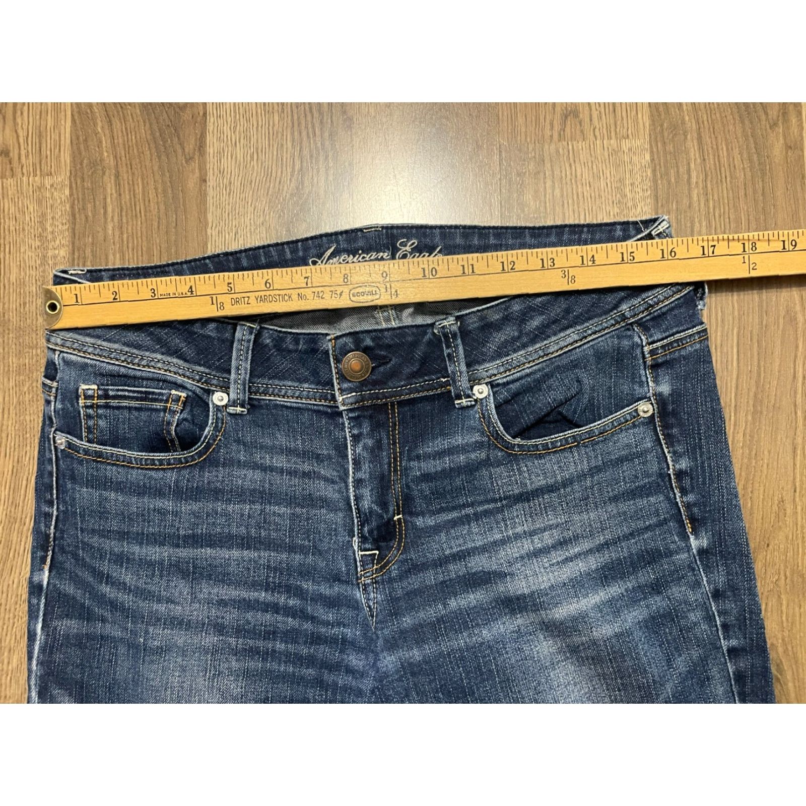 American Eagle Outfitters VINTAGE American Eagle Outfitters Jeans Women's 32? Blue Denim Long Original Bootopen? Size 24" / US 00 / IT 34 - 6 Thumbnail