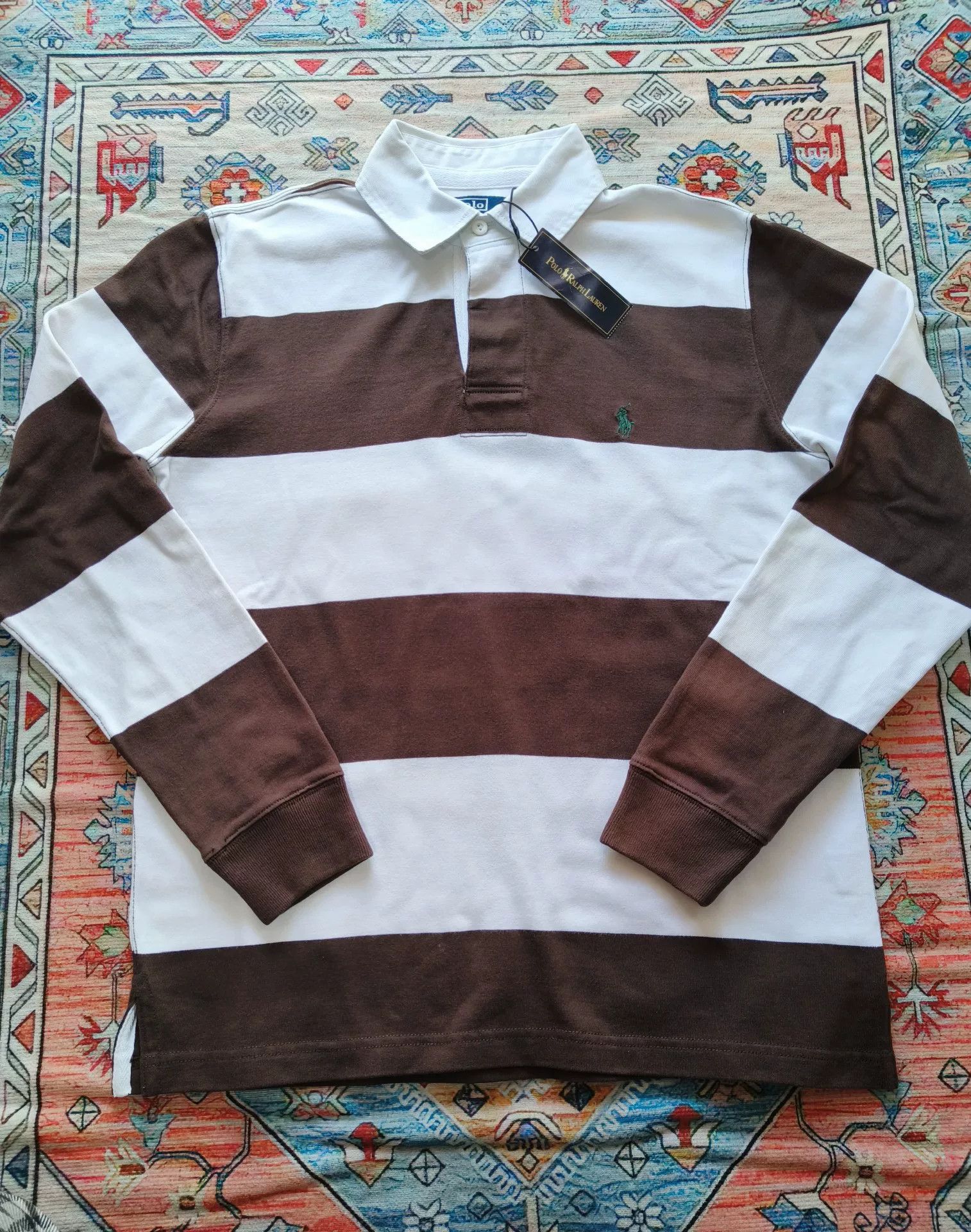Polo Ralph Lauren Polo Ralph Lauren Long-Sleeve Polo Shirt Size US S / EU 44-46 / 1 - 1 Thumbnail