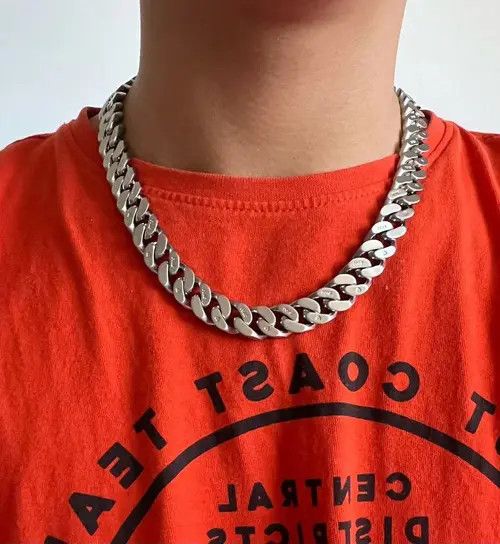 Jewelry Cuban Chain Necklace Size ONE SIZE - 4 Thumbnail