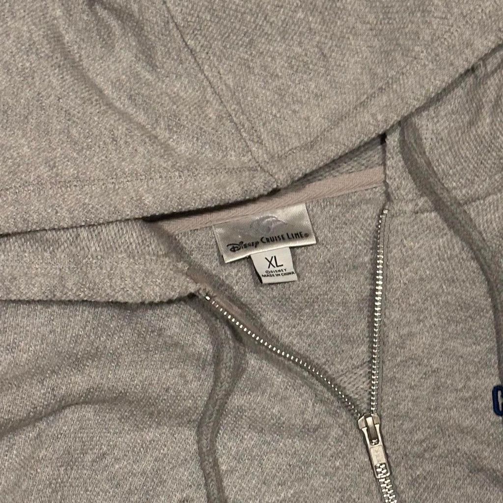 Disney Vintage Disney Resorts grey&blue striped zip-up hoodie Size US XL / EU 56 / 4 - 4 Thumbnail
