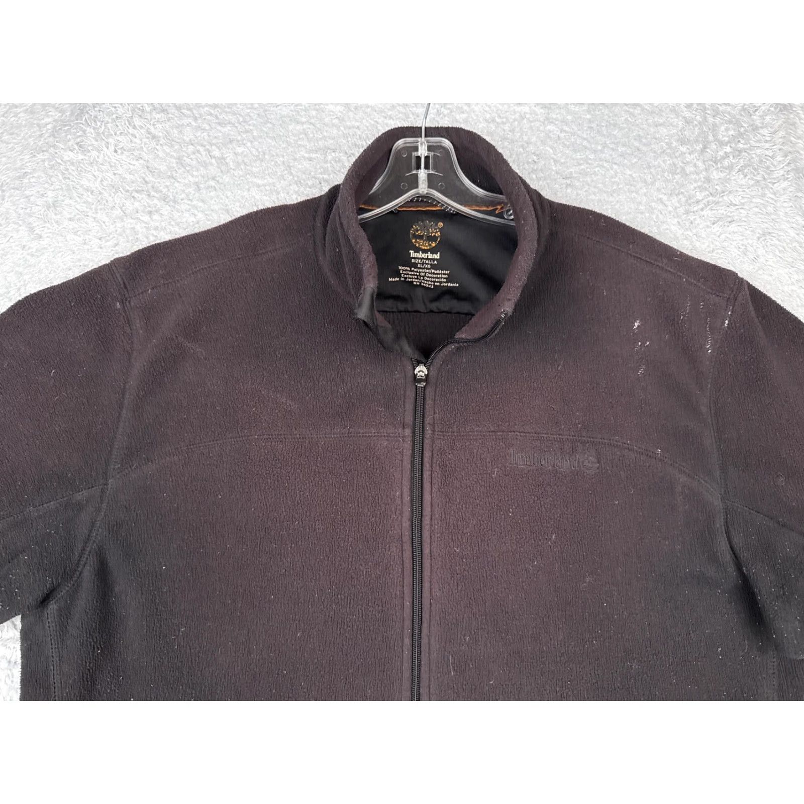 Timberland TIMBERLAND Jacket Mens XL Black Fleece Full Zip Stand Collar Outdoor Casual Size US XL / EU 56 / 4 - 6 Thumbnail