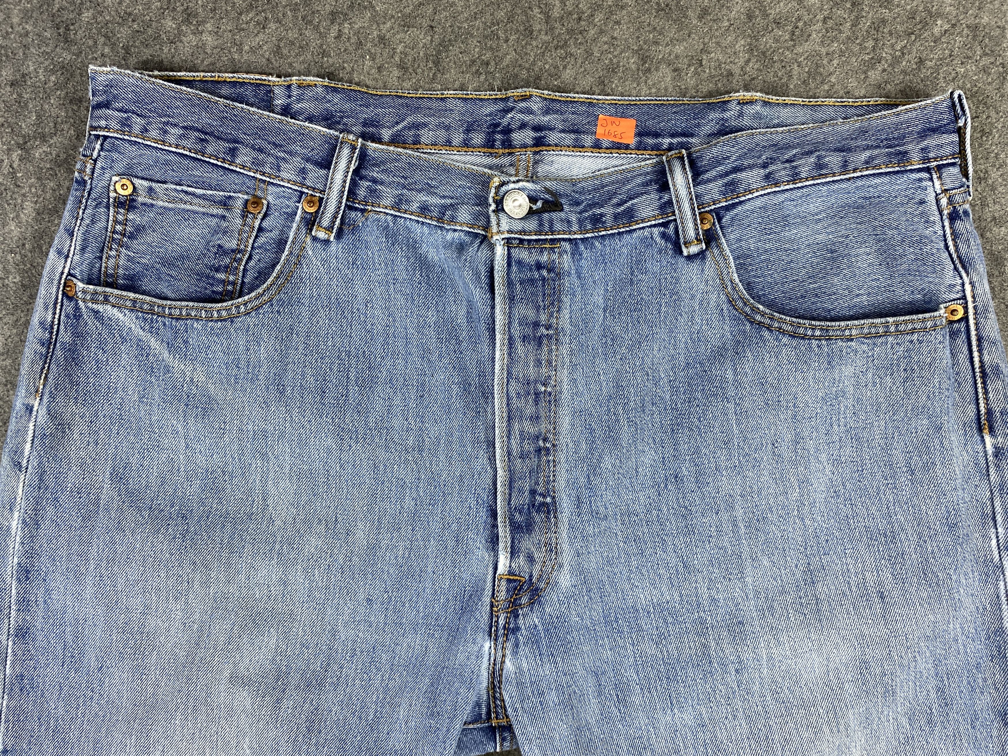 Levi's Mid Blue Vintage Levi's 501 Jeans 39x29 Denim -JN1685 Size US 39 - 3 Thumbnail