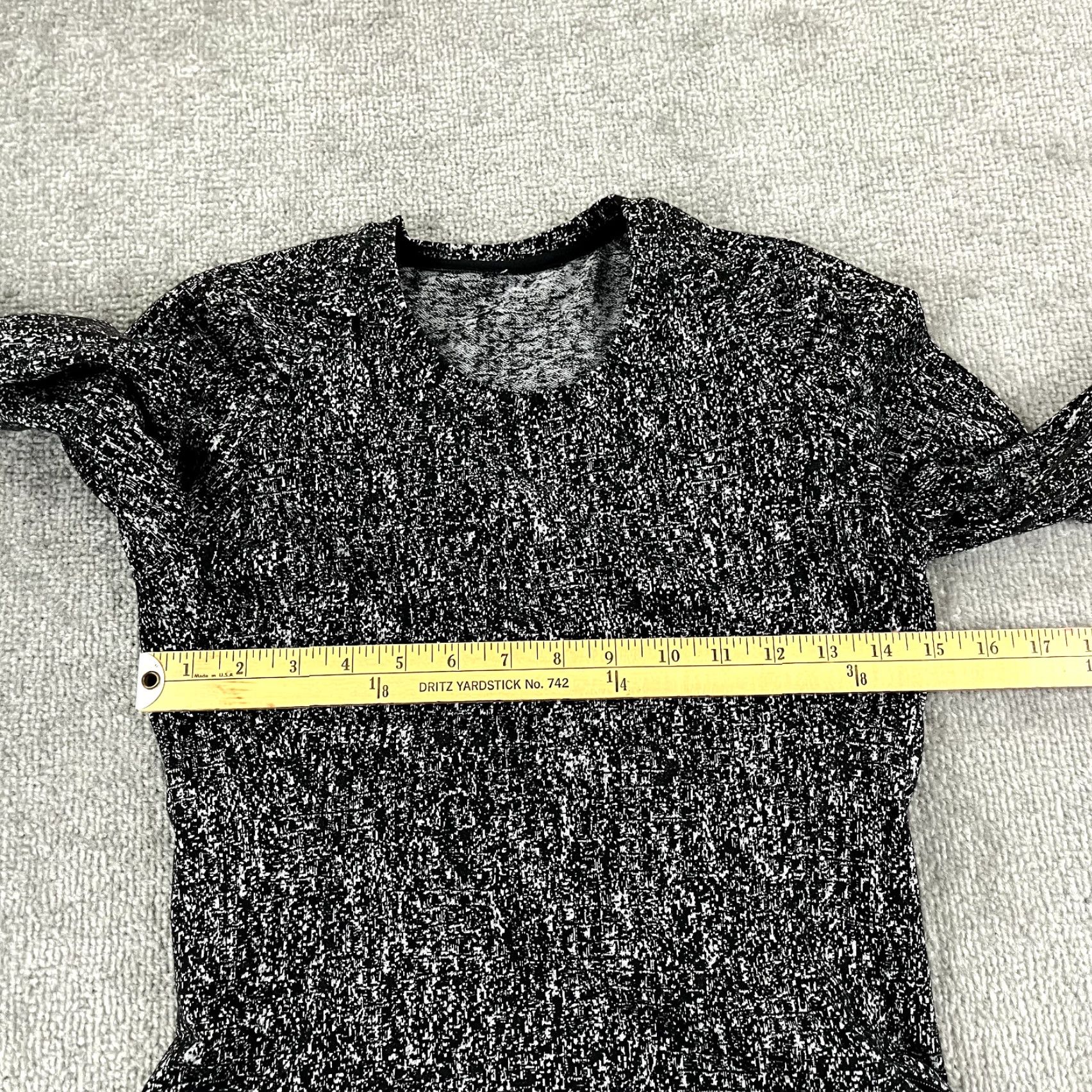 Lululemon LULULEMON Shirt Womens Size 4 Extra Mile Luon Suited Jacquard Top Long Sleeve Black Size S / US 4 / IT 40 - 5 Thumbnail