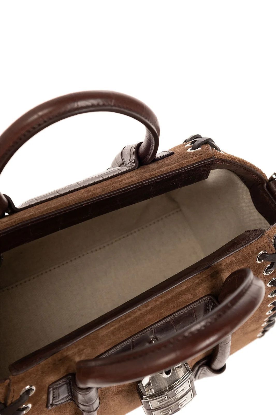 Givenchy o1w1db10525 Size: OS/Antigona Lock Corset Mini Bag in Brown Size ONE SIZE - 5 Thumbnail
