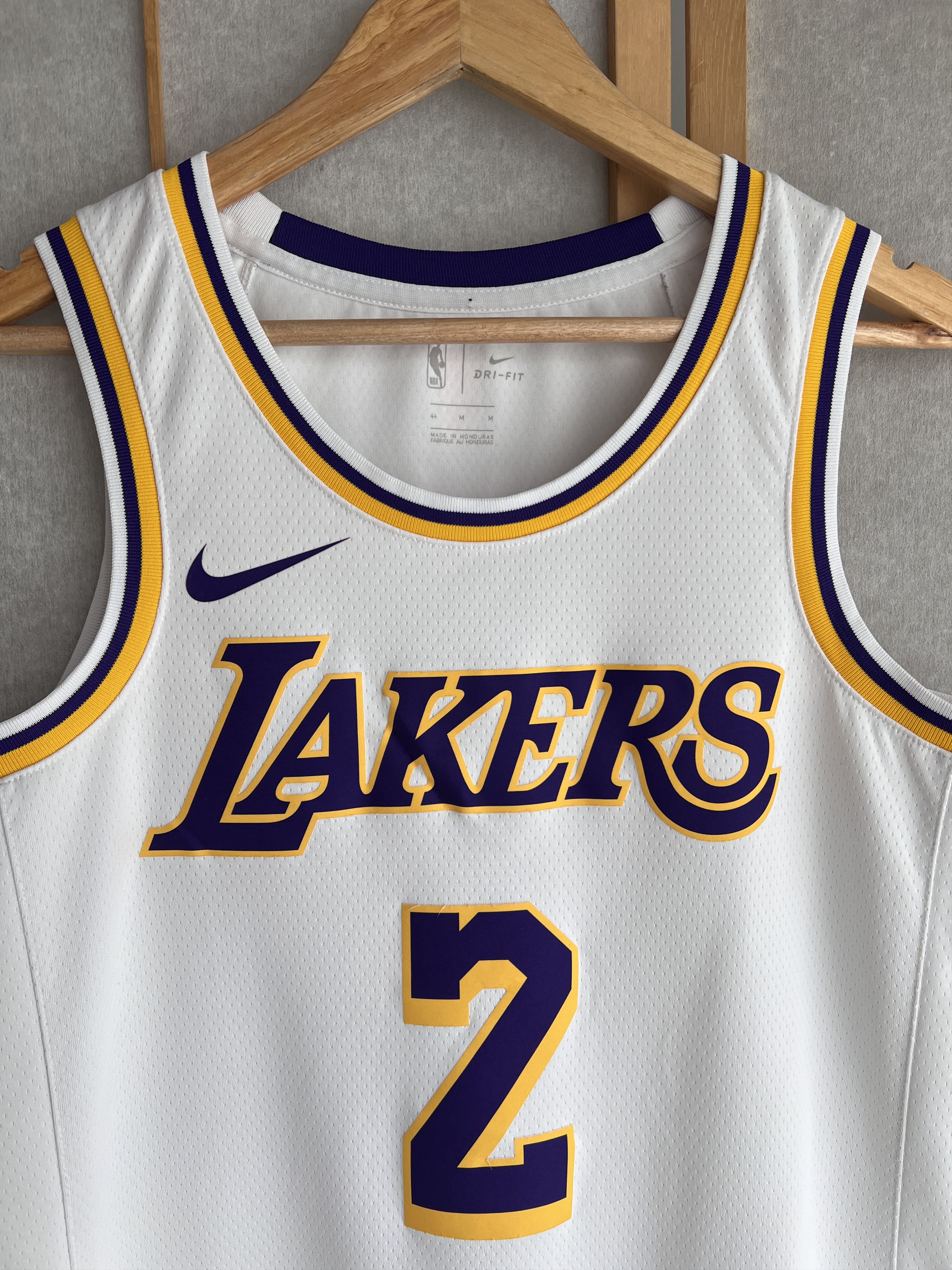 Nike RARE! Nike LA Lakers #2 Ball jersey NBA mesh basketball home Size US M / EU 48-50 / 2 - 2 Thumbnail