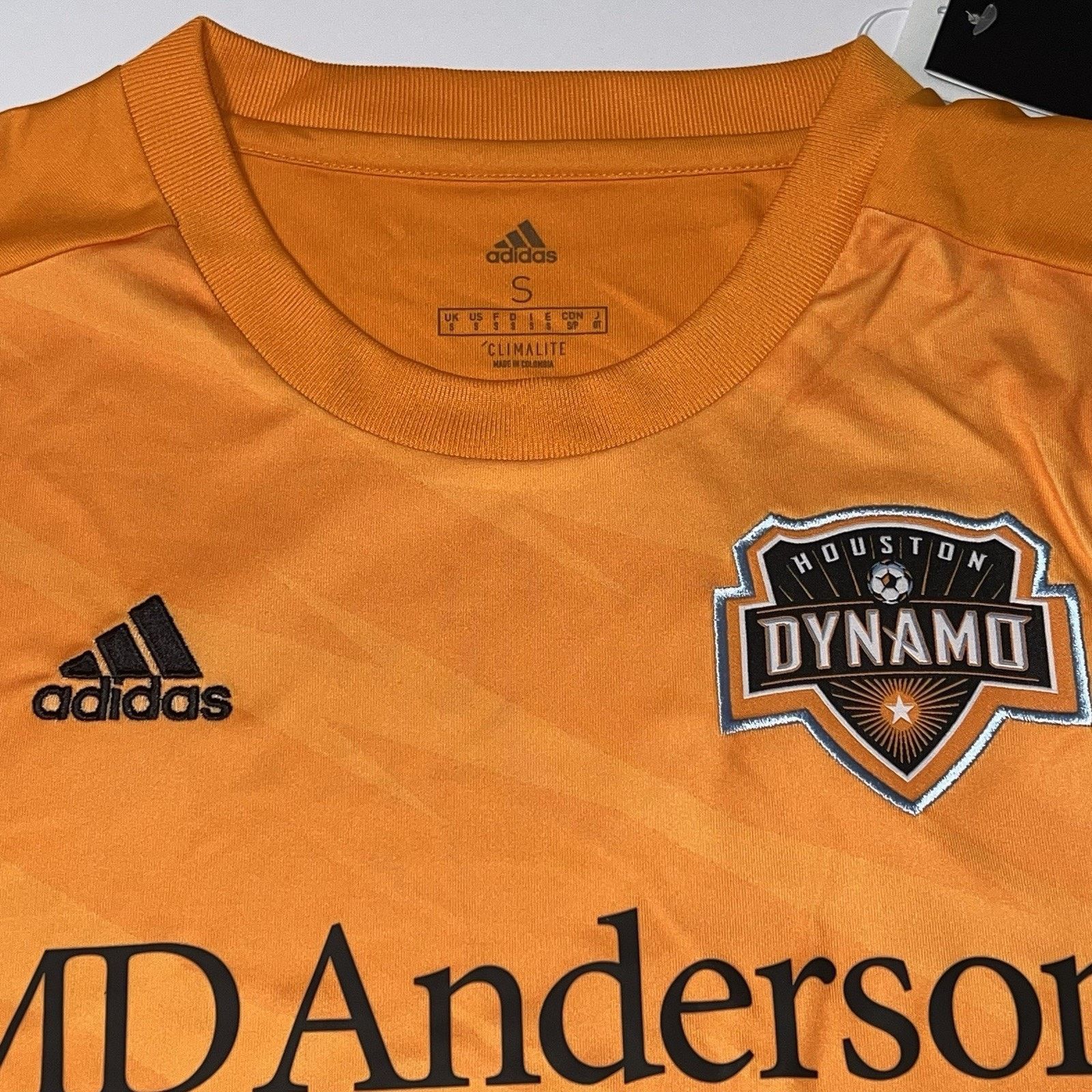Adidas Adidas Climalite Houston Dynamo MLS DP4833 Jersey Sz Small Size S / US 4 / IT 40 - 2 Thumbnail