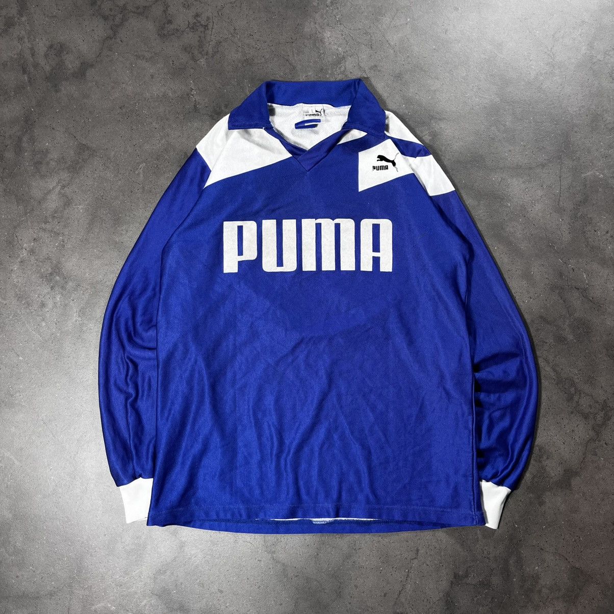 Puma Vintage 90s Puma Retro Longsleeve Blokecore Template Jersey Size US L / EU 52-54 / 3 - 1 Thumbnail