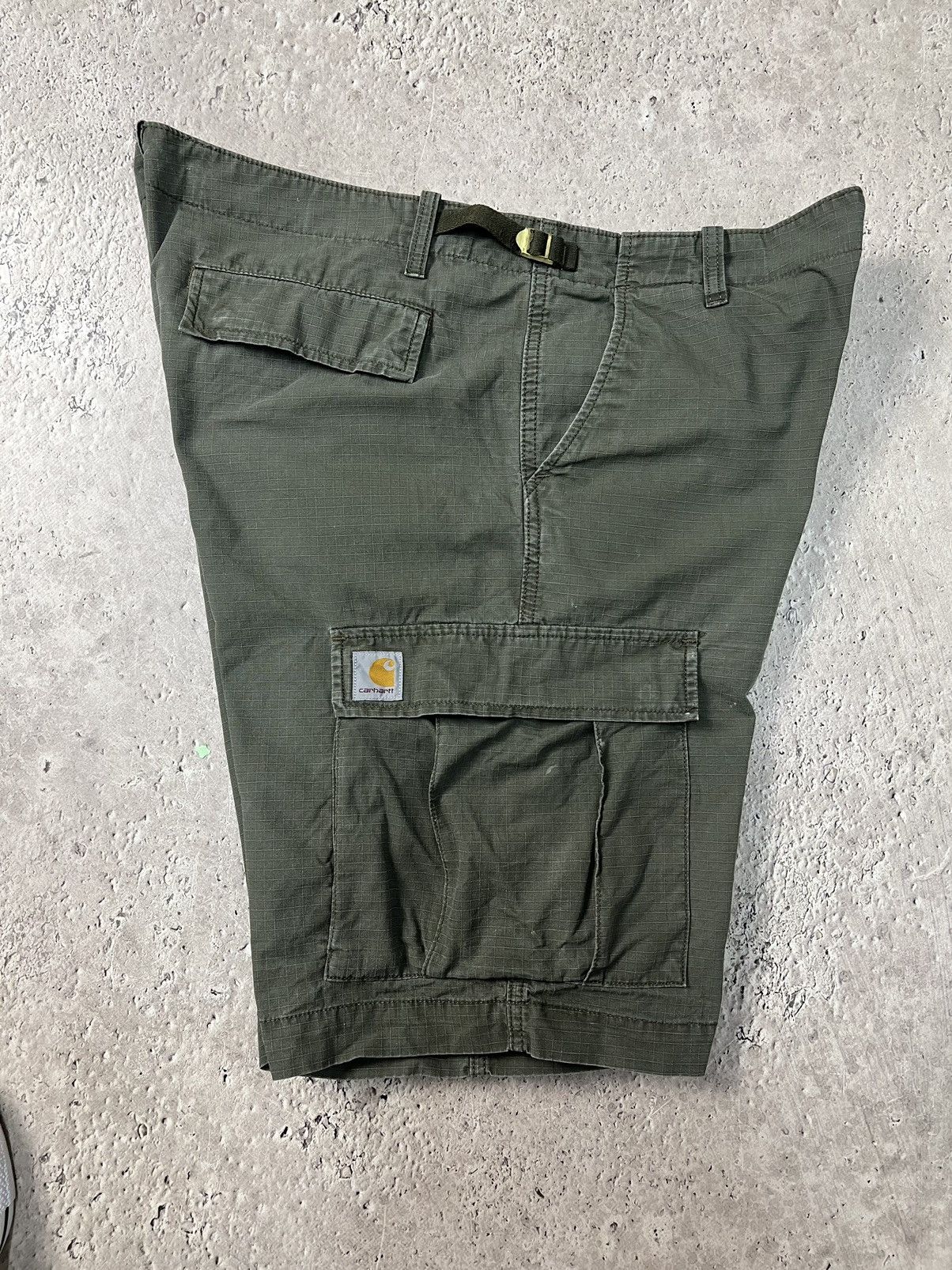 Carhartt × Vintage Carhartt Shorts Vintage CARGO Logo Style Skate Y2 Size US 38 / EU 54 - 10 Thumbnail