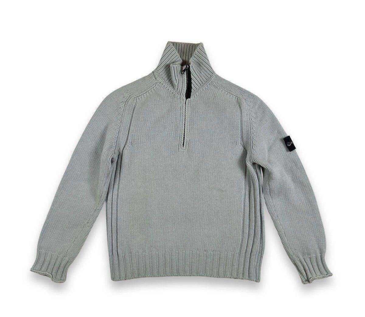 image of Stone Island Vintage Wool Knitwear in Blue, Men's (Size Large)