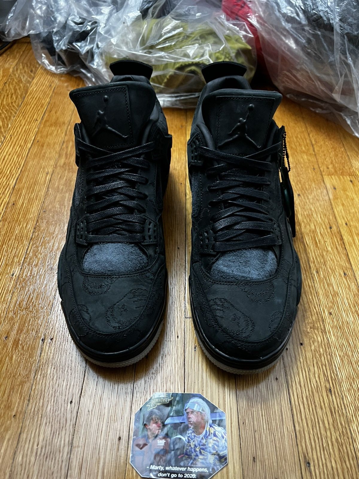 Jordan Brand × Kaws Kaws Jordan 4 Black Size US 10.5 / EU 43-44 - 3 Thumbnail