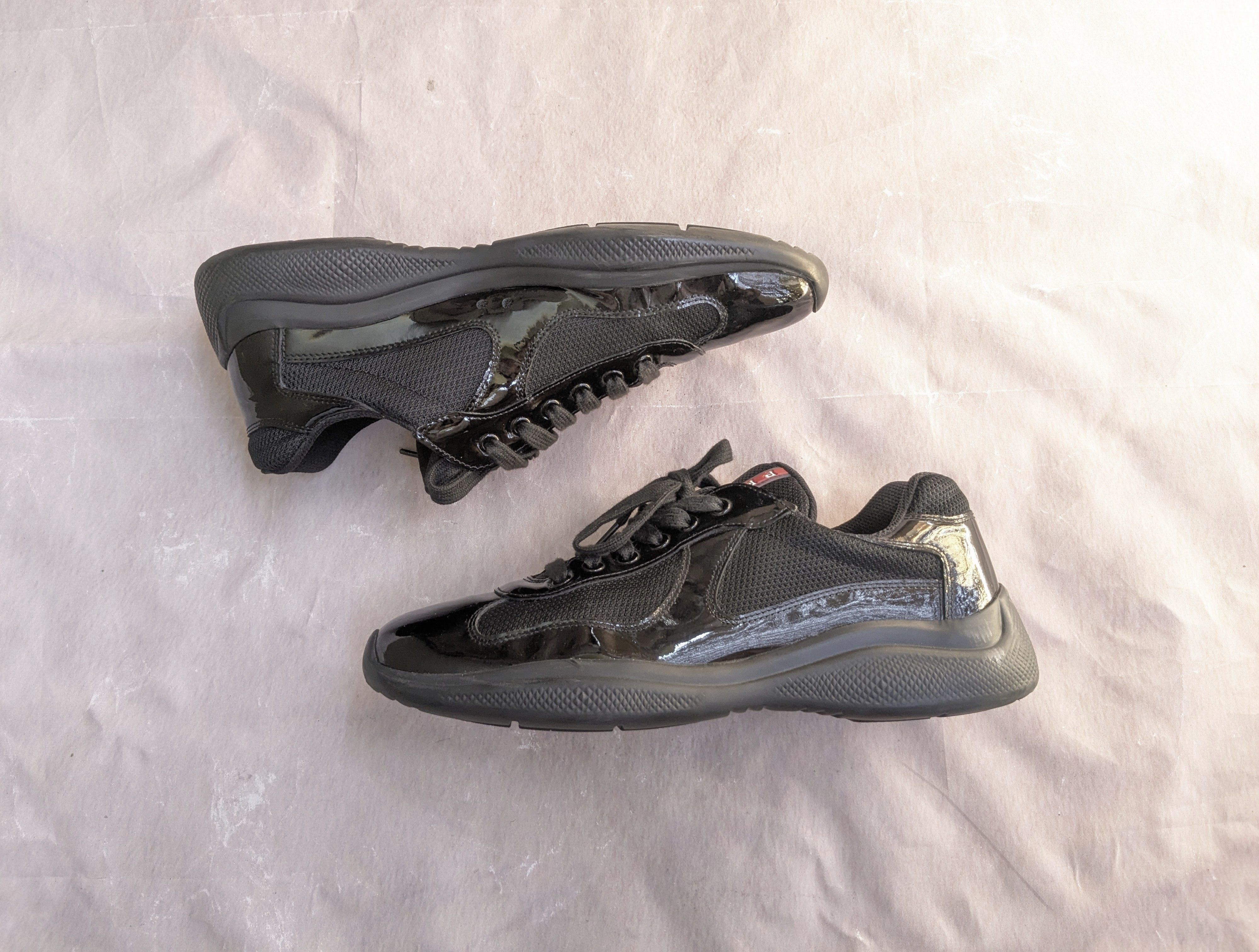 Prada Prada America's Cup Sneakers Red Black Patent 9 Low Size US 9 / EU 42 - 1 Thumbnail