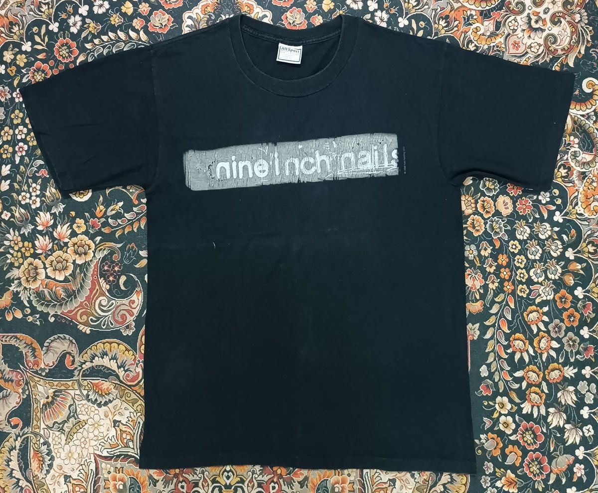 Band Tees × Vintage Vintage 90’s Nine Inch Nails Size US L / EU 52-54 / 3 - 3 Thumbnail