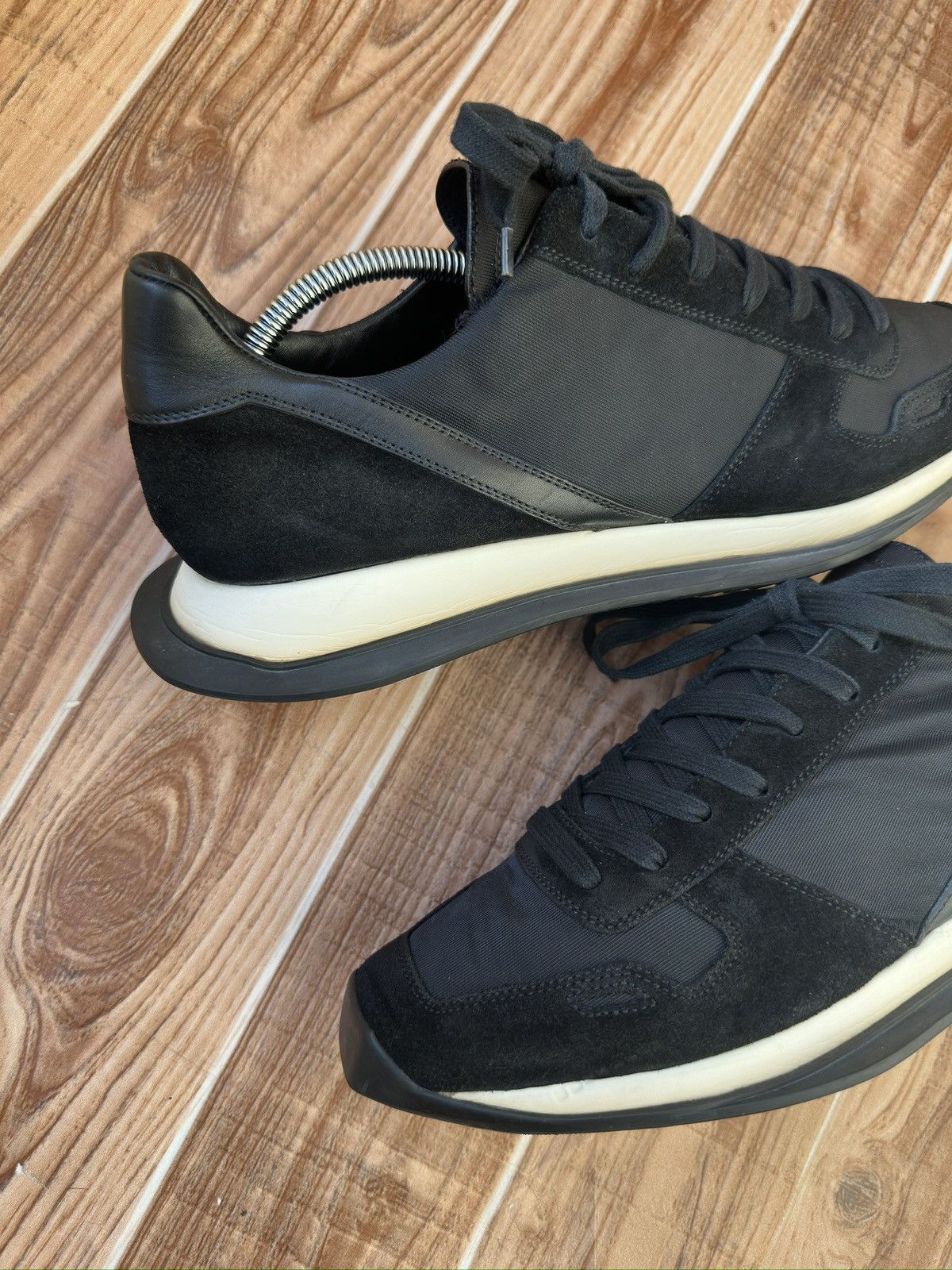 Rick Owens Rick Owens Ss19 Vintage Runner Black Low top Sneaks Size US 10 / EU 43 - 8 Thumbnail