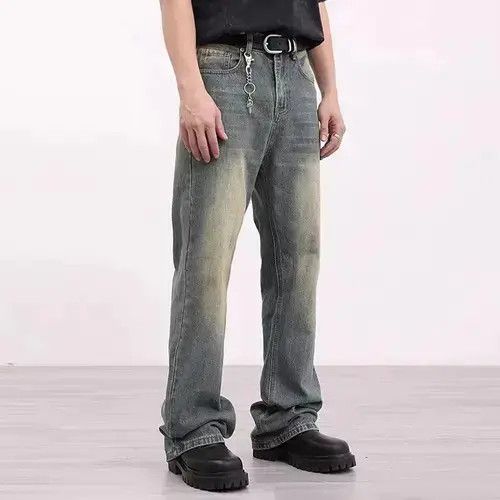 Designer × Japanese Brand × Jean Yellow Mud Straight Flare Jeans Pants Size US 32 / EU 48 - 3 Thumbnail