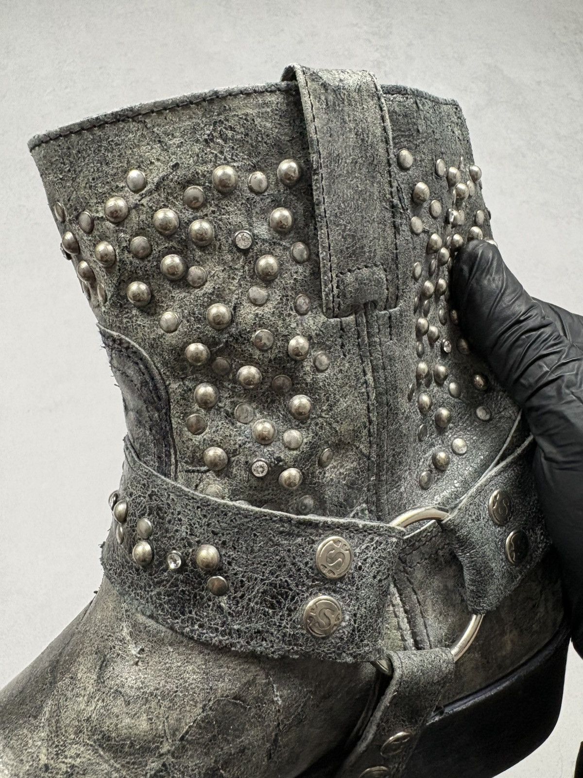 Sendra Sendra 9978 Studded Harness Boots Vintage Distressed Western Size US 10 / IT 40 - 20 Thumbnail
