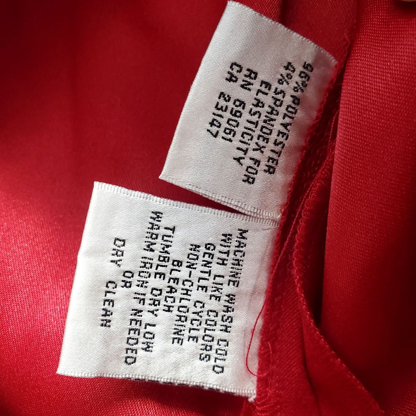 Talbots Talbots Shirt Womens Size M Red Twill Stretch Wrinkle Free Collared Button Up Size M / US 6-8 / IT 42-44 - 6 Thumbnail