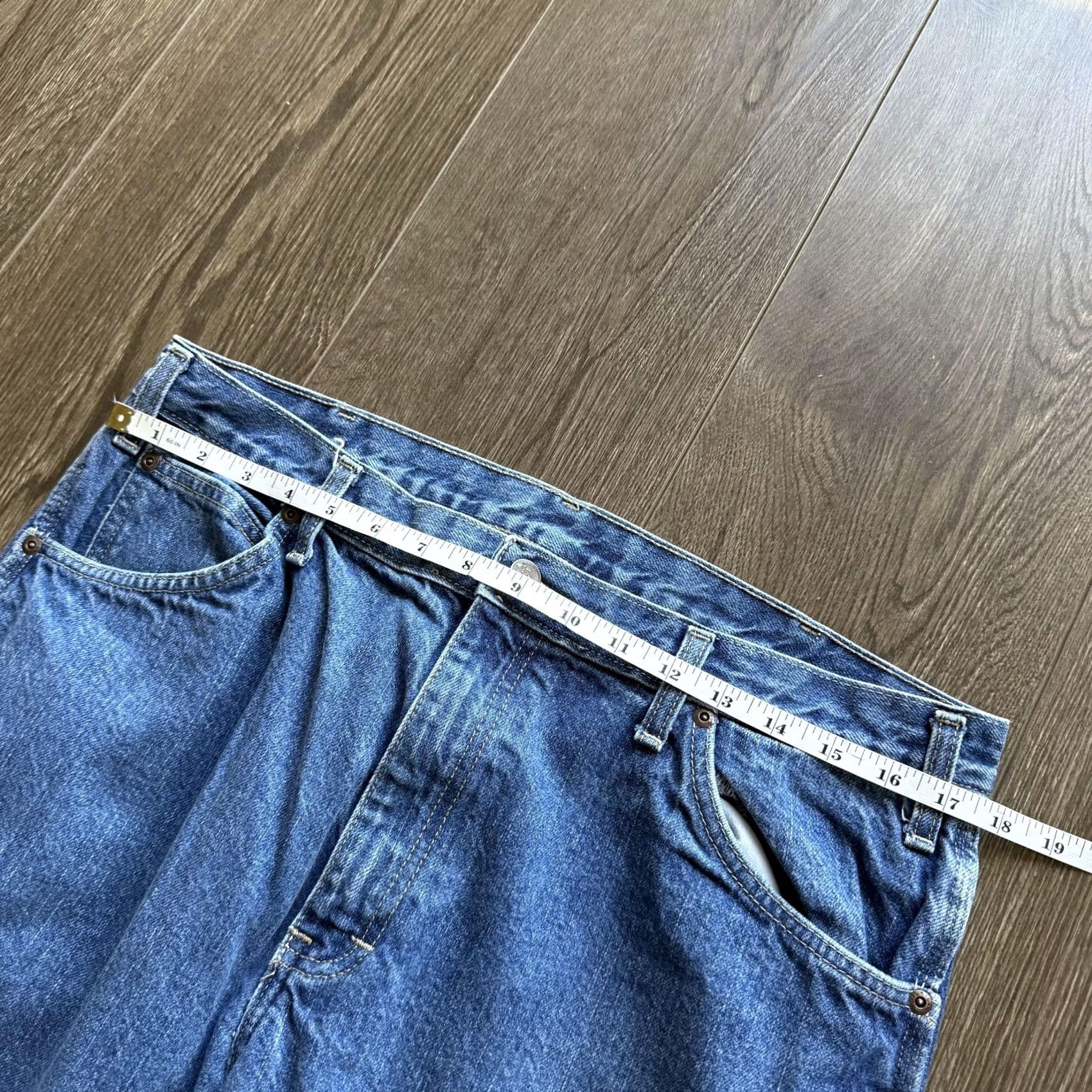 Dickies Dickies Jeans Baggy Y2K Carpenter 36x30 Blue Medium Wash Relaxed Denim Workwear Mens Regular Straight Fit Hats? Size US 36 / EU 52 - 6 Thumbnail