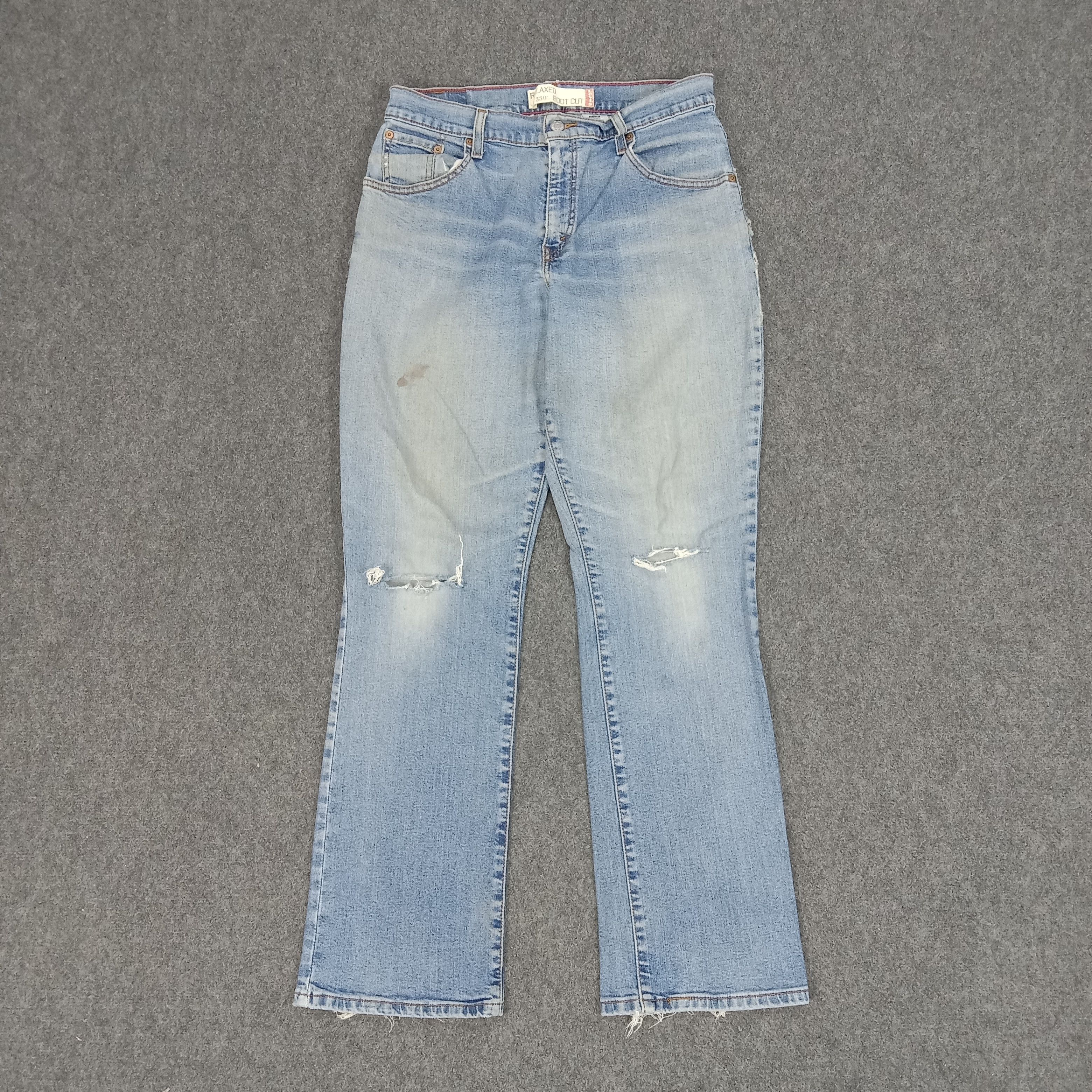 Levi's × Vintage Levi's American Distressed Style Denim Jeans Size 30" / US 8 / IT 44 - 1 Thumbnail