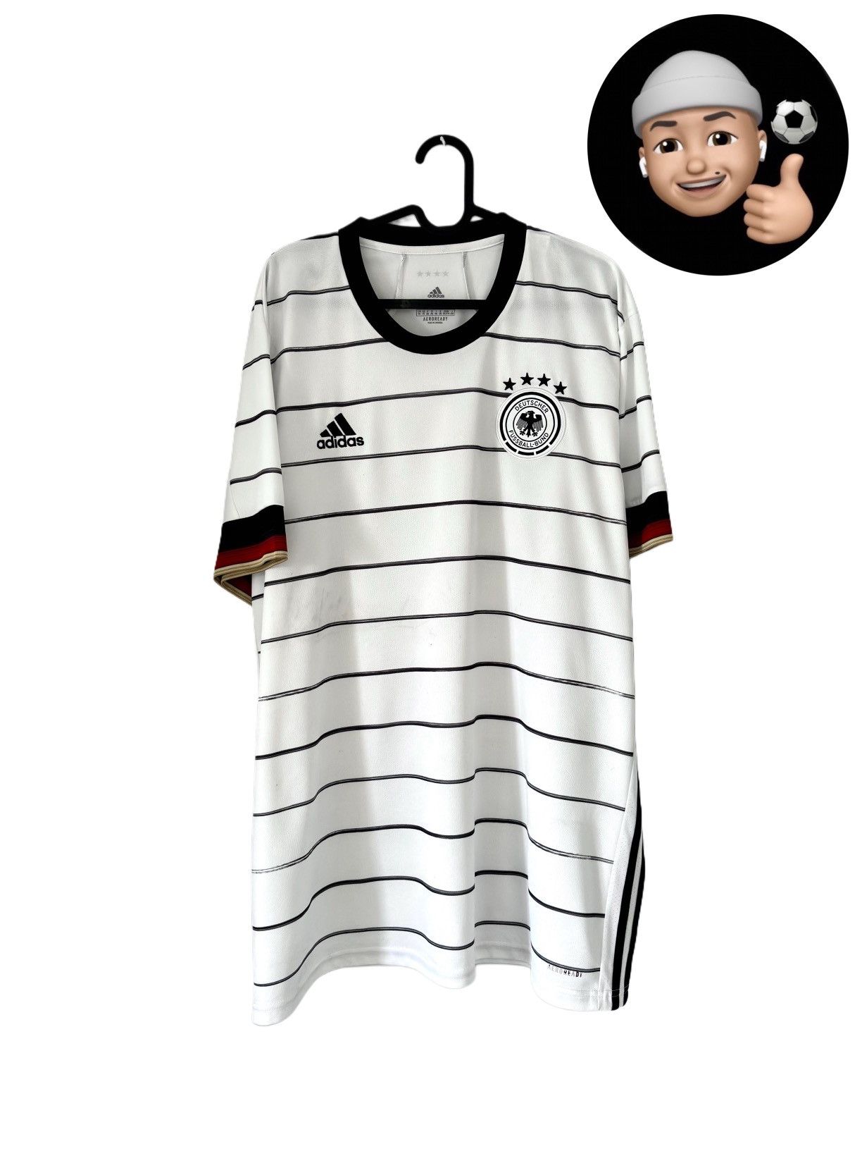Adidas 2019 2020 Germany National Adidas Home Kit Soccer Jersey Tee Size US XXL / EU 58 / 5 - 1 Thumbnail