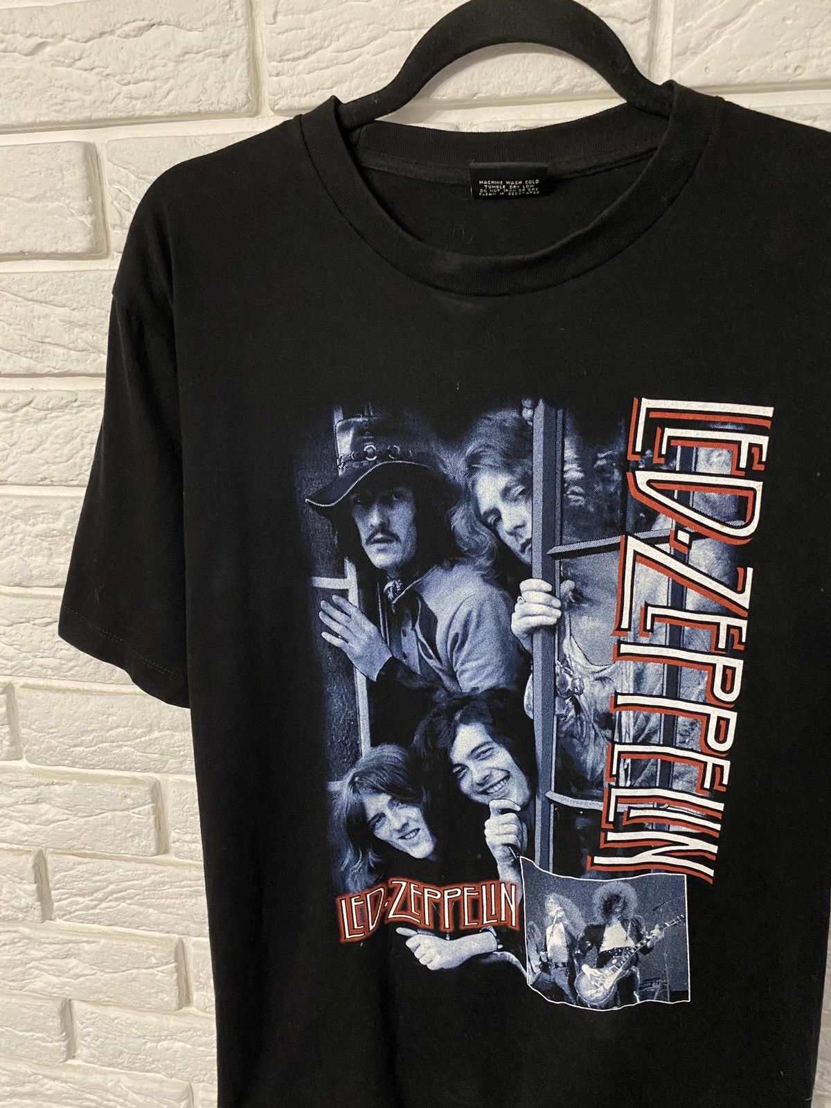 Band Tees × Led Zeppelin × Vintage Vintage 90ʼS Band Tees Leg Zeppelin Size US L / EU 52-54 / 3 - 3 Thumbnail