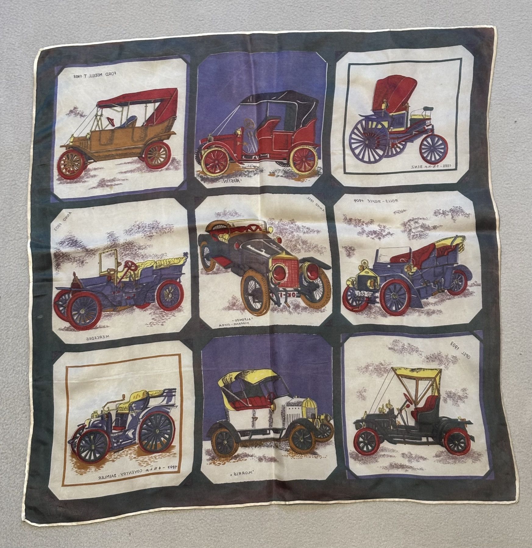 Other Scarf/Scarf Old cars Vintage cars 60s/70s Size ONE SIZE - 9 Thumbnail