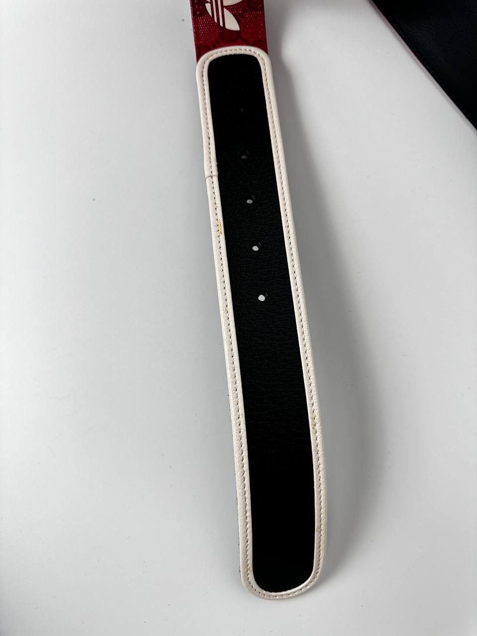 Gucci Gucci Adidas GG Monogram leather belt Size 34 - 6 Thumbnail