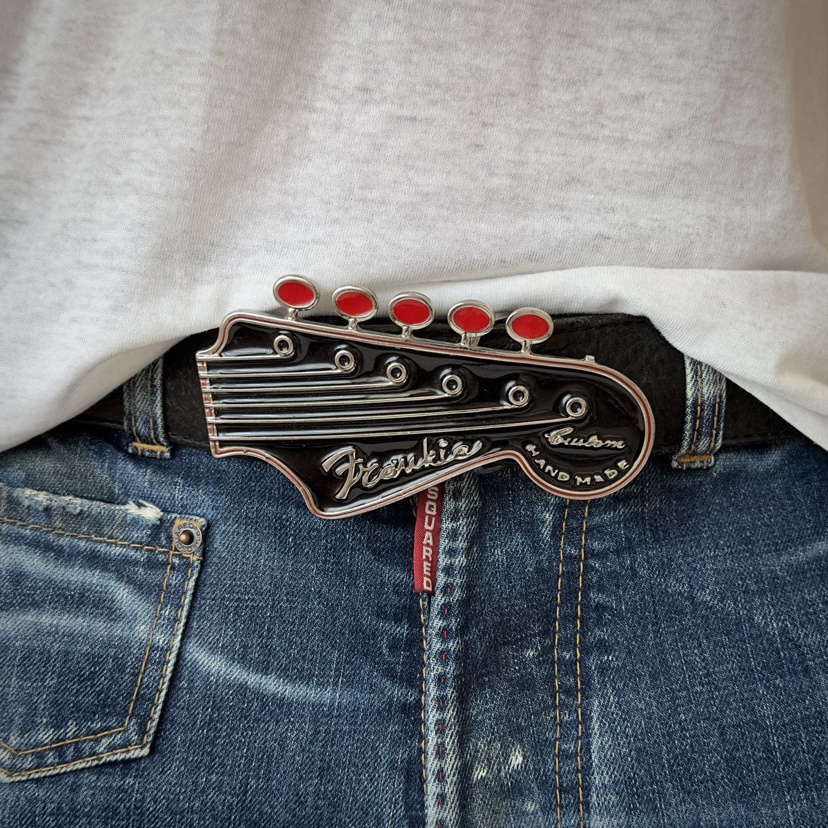 Frankie Morello Frankie Morello 2000s Guitar Headstock Belt Buckle Size ONE SIZE - 2 Thumbnail