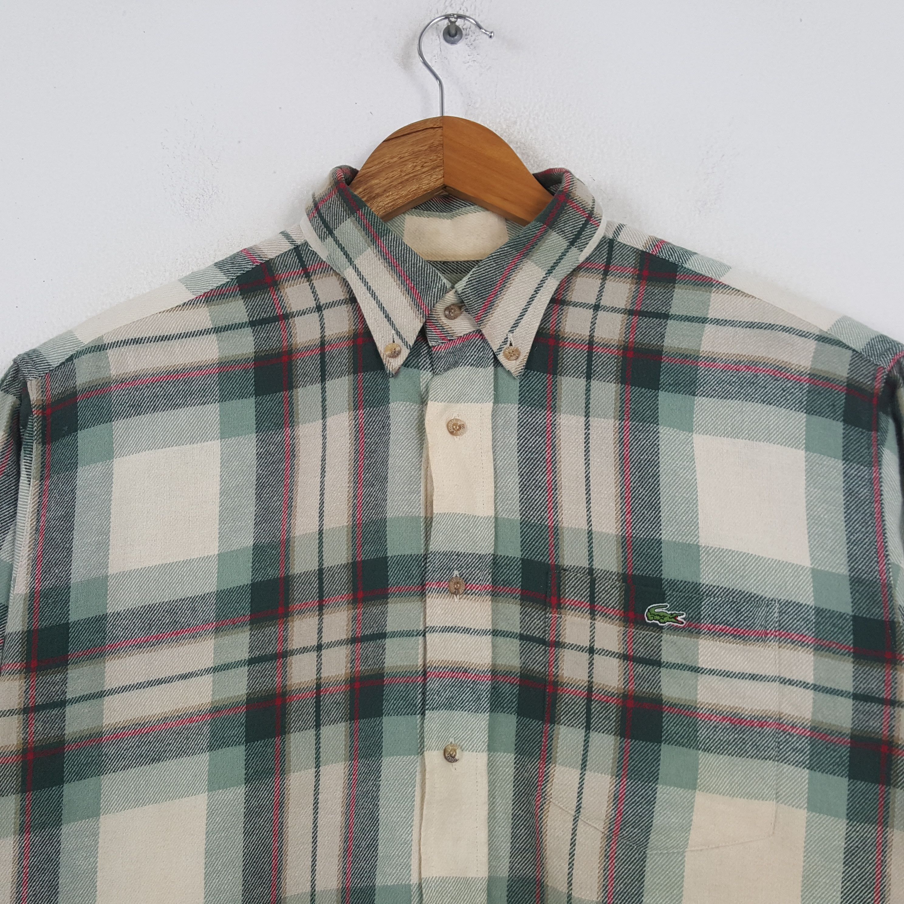Designer × Lacoste × Vintage Vintage CHEMISE LACOSTE Block Design Shirt C285N71 Size US XXL / EU 58 / 5 - 2 Thumbnail