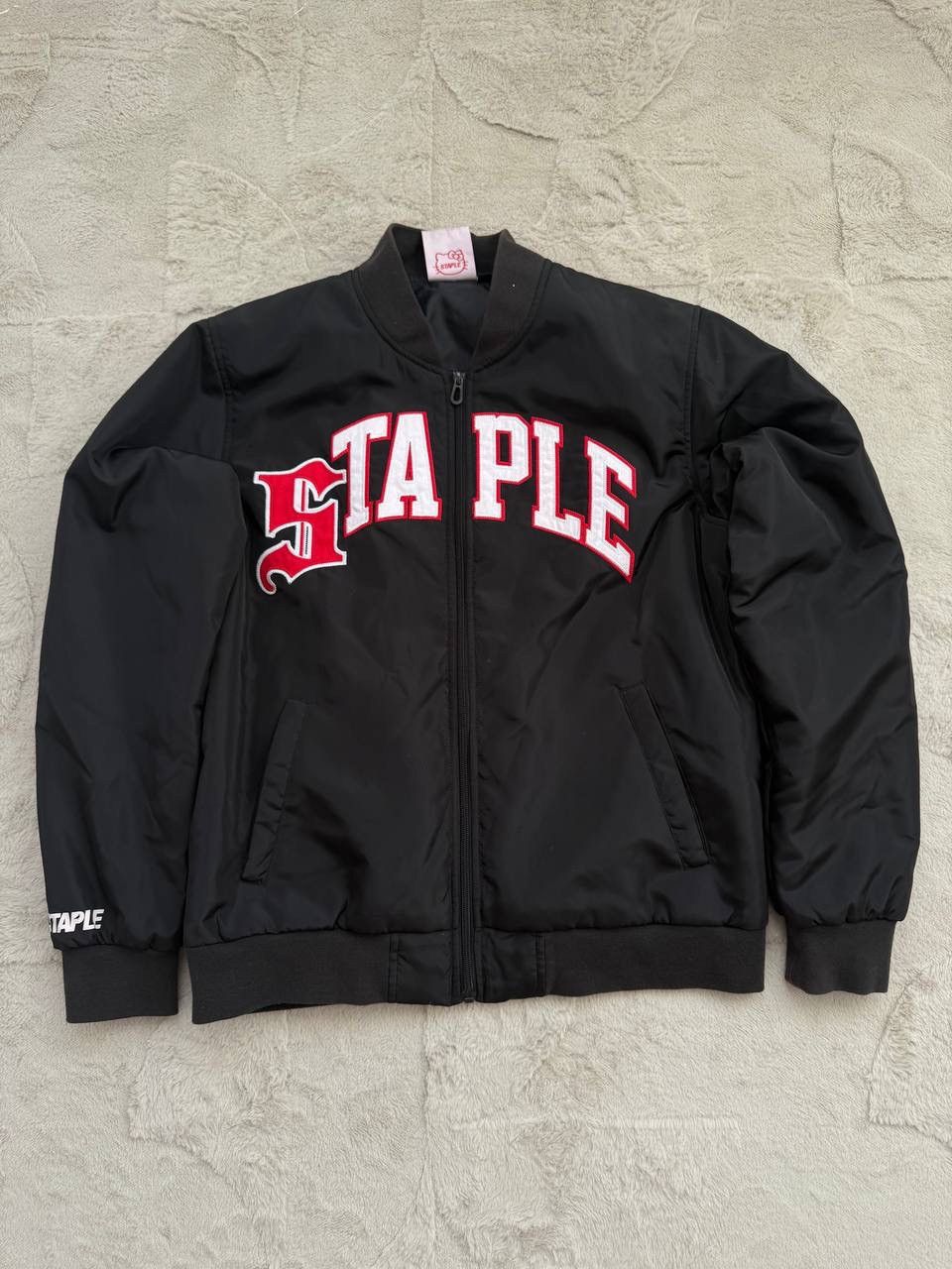 Staple x Hello Kitty Baseball Jacket Black
