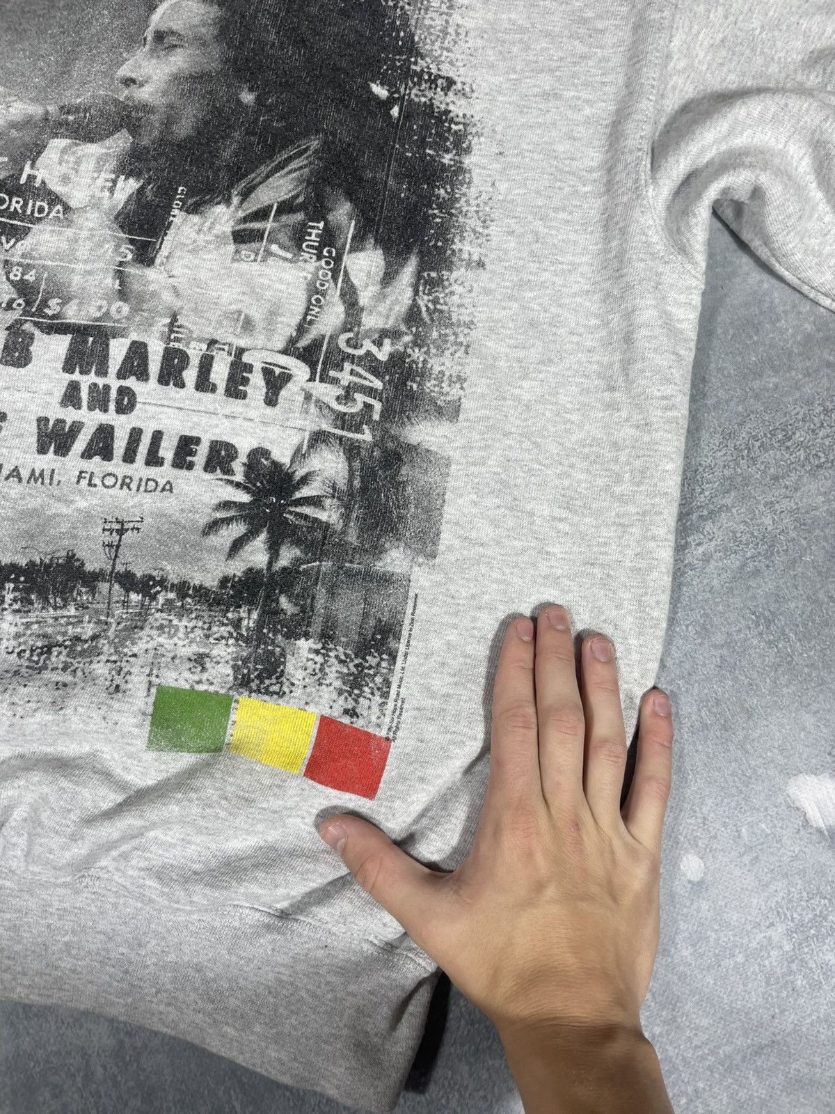 Bob Marley boxy fit hoody big logo Bob Marley Fruit The Loom hoodie Size US L / EU 52-54 / 3 - 6 Thumbnail