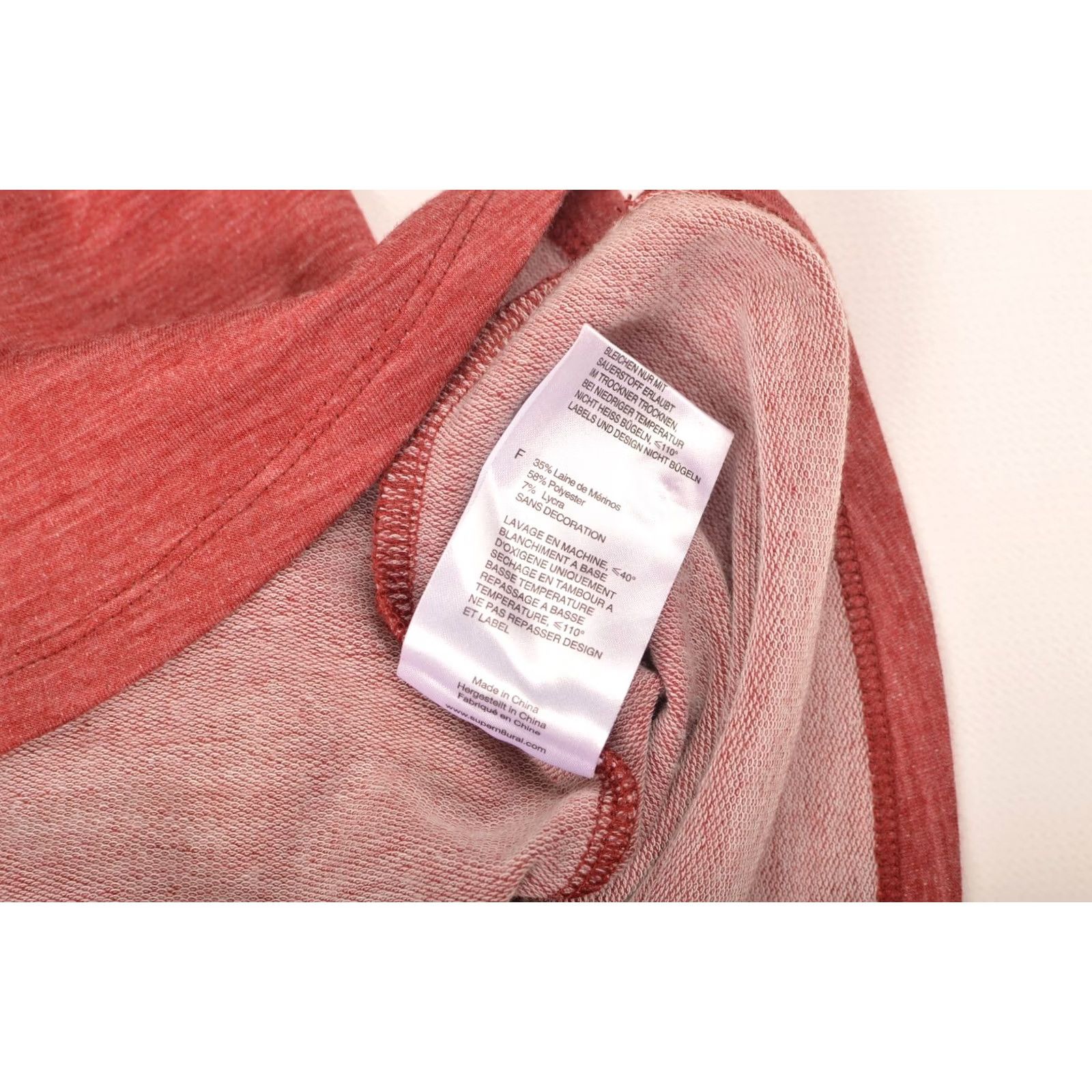 Vintage Super.natural Womens Merino Wool Blend Red Button-Up Hoodie Hoody Size Small Size S / US 4 / IT 40 - 7 Thumbnail