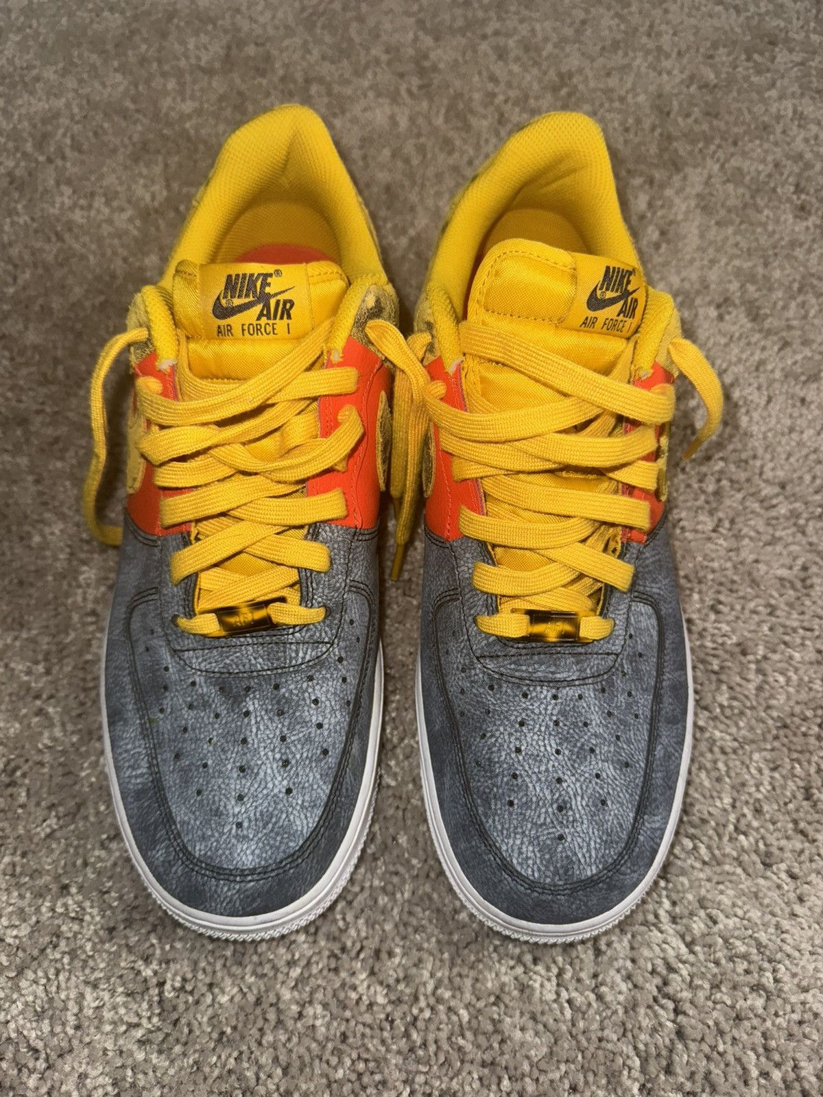 Nike Nike Air Force 1 Low Tie Dye Dark Sulphur Size US 10.5 / EU 43-44 - 4 Thumbnail