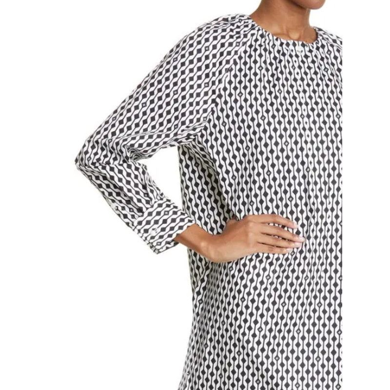 Max Mara Max Mara NWOT Nievo Geometric Print Cotton Tunic Dress Size S / US 4 / IT 40 - 8 Thumbnail