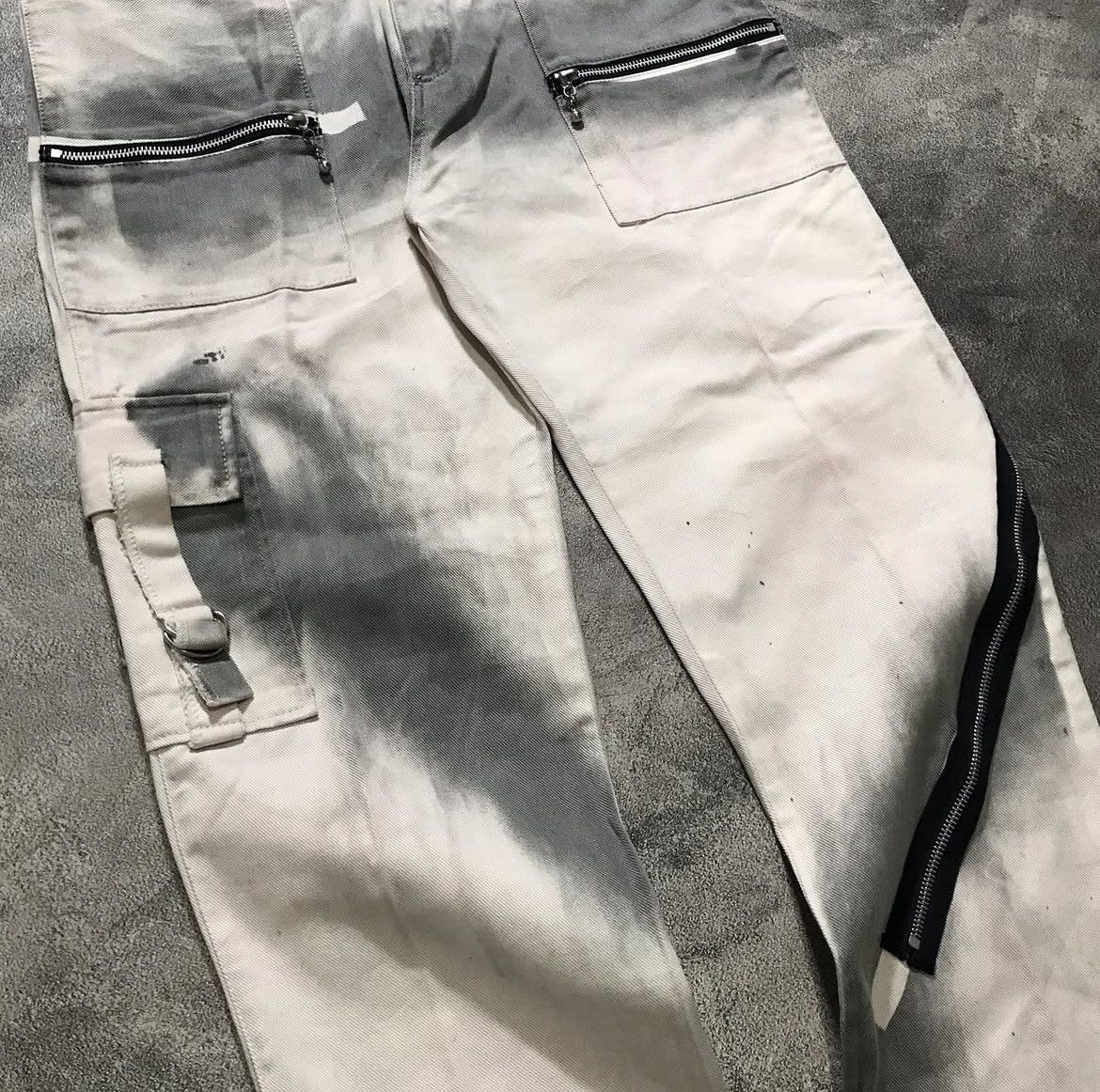 If Six Was Nine 2000s Archival Tokyo Punker Tactical Zip Jeans y2k style Size US 35 - 6 Thumbnail