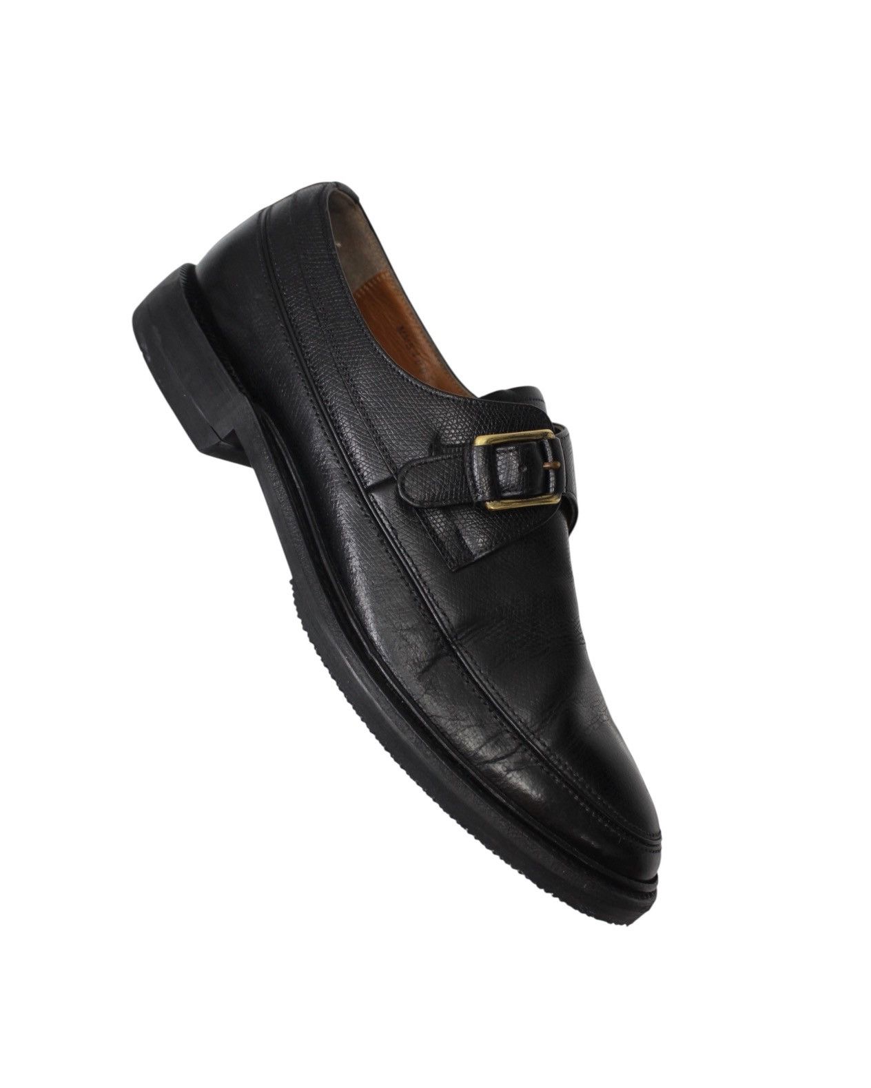 Japanese Brand × REGAL × Vintage 1990S REGAL IMPERIAL GRADE BLACK MONK STRAP SHOES Size US 8 / EU 41 - 7 Thumbnail