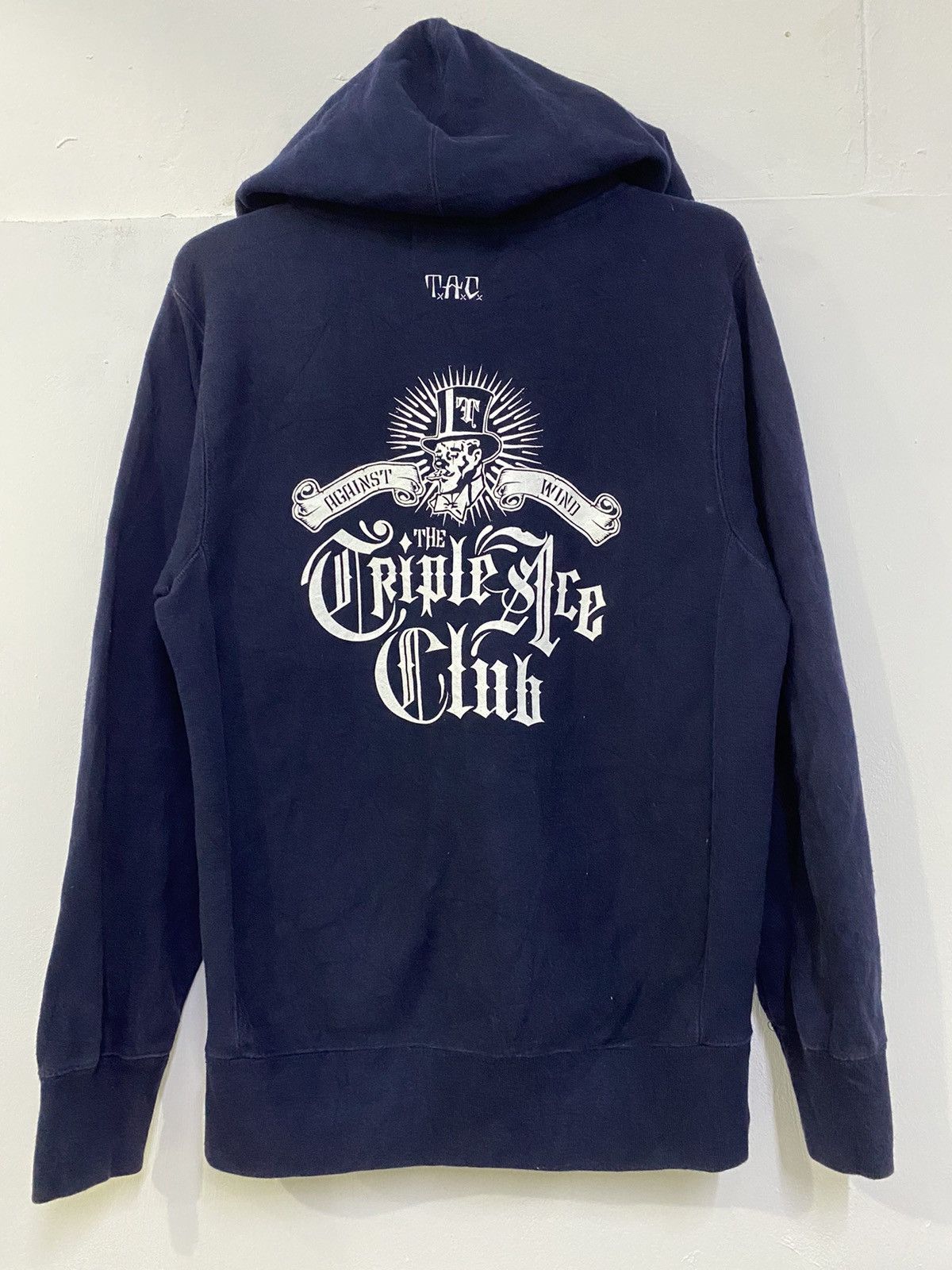 Vintage 💥VINTAGE Y2K TRIPLE ACE CLUB ZIPPER HOODIE Size US M / EU 48-50 / 2 - 1 Thumbnail