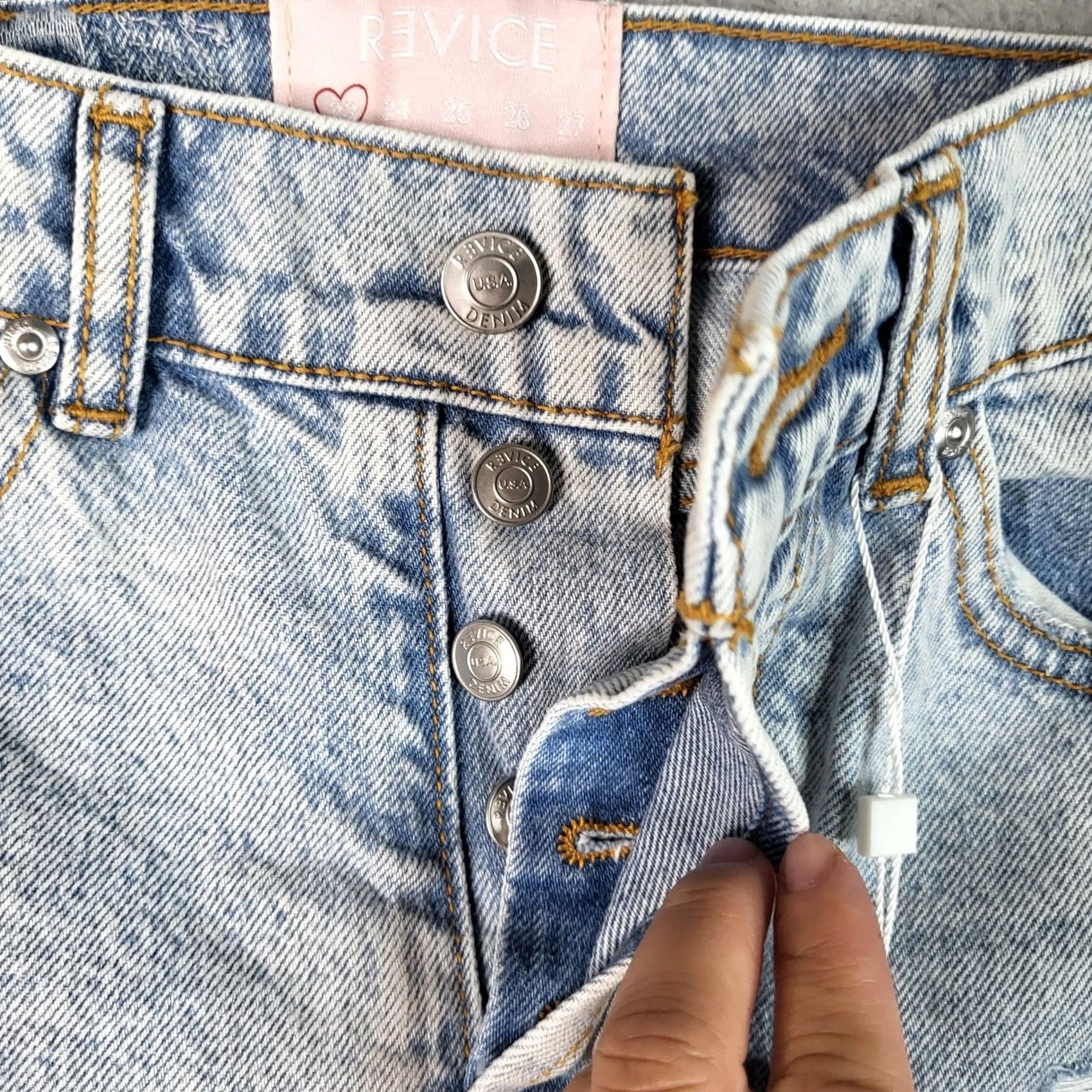 Vintage REVICE DENIM Women's blue 90's Cutoffs Shorts Size 23 NEW Size 40" / US 18 - 4 Thumbnail