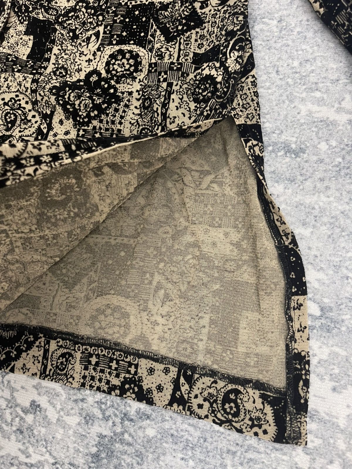 Vintage Vintage Japanese Mesh Flocked Paisley Jacket - Made in Japan Size US XL / EU 56 / 4 - 7 Thumbnail