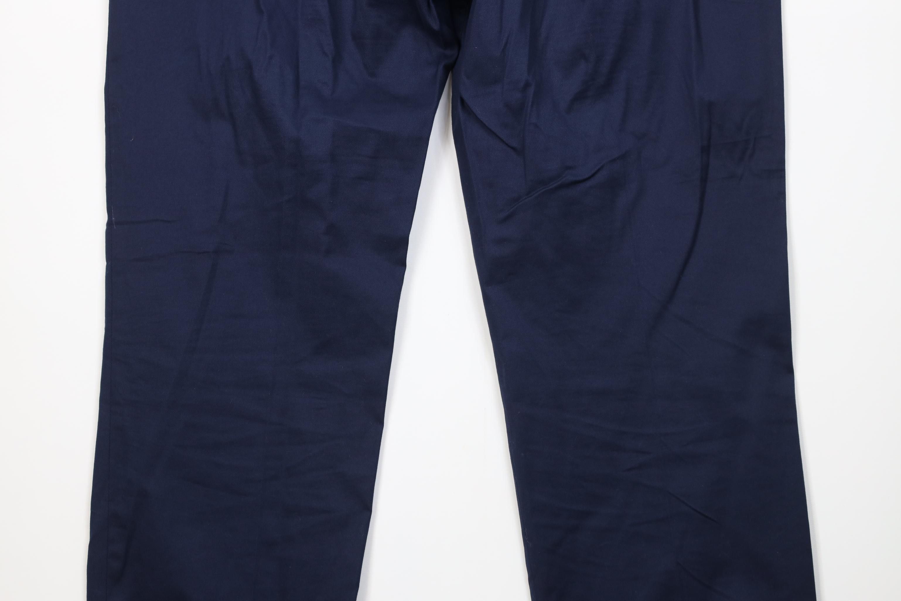 J.Crew J Crew Bowery Stretch Classic Fit Chino Pants Navy Blue Size US 35 - 12 Thumbnail