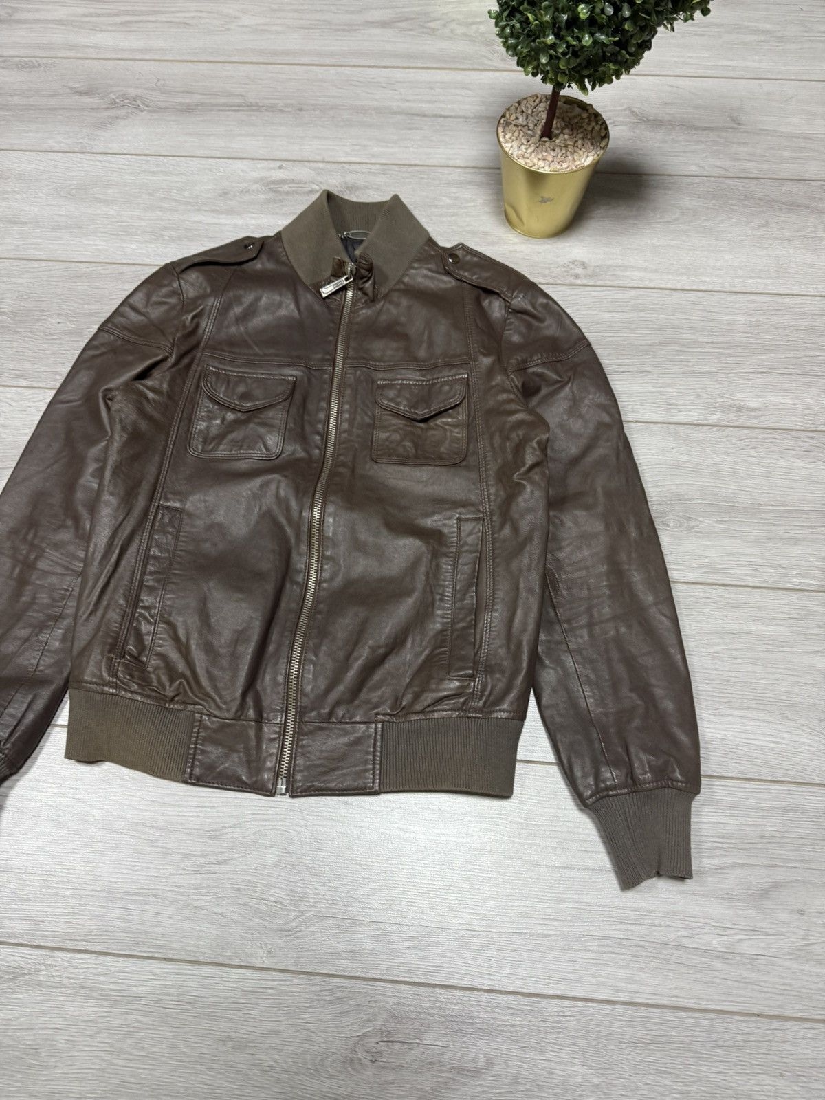 Just Cavalli Just Cavalli vintage leather jacket Size US L / EU 52-54 / 3 - 3 Thumbnail