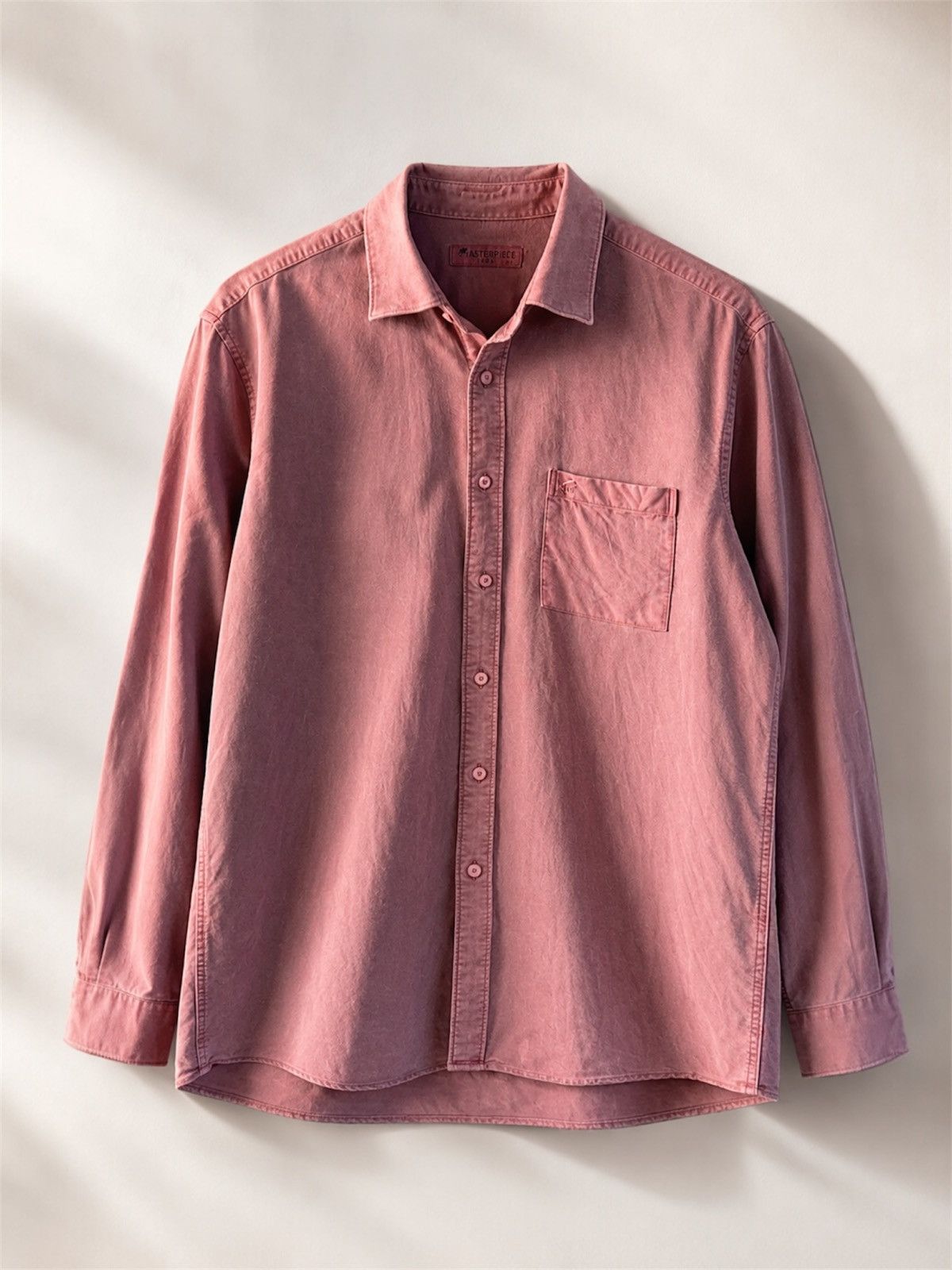 MasterPiece Master-Piece Soft Pink Vintage Japanese Buttons Shirt Size US L / EU 52-54 / 3 - 1 Thumbnail