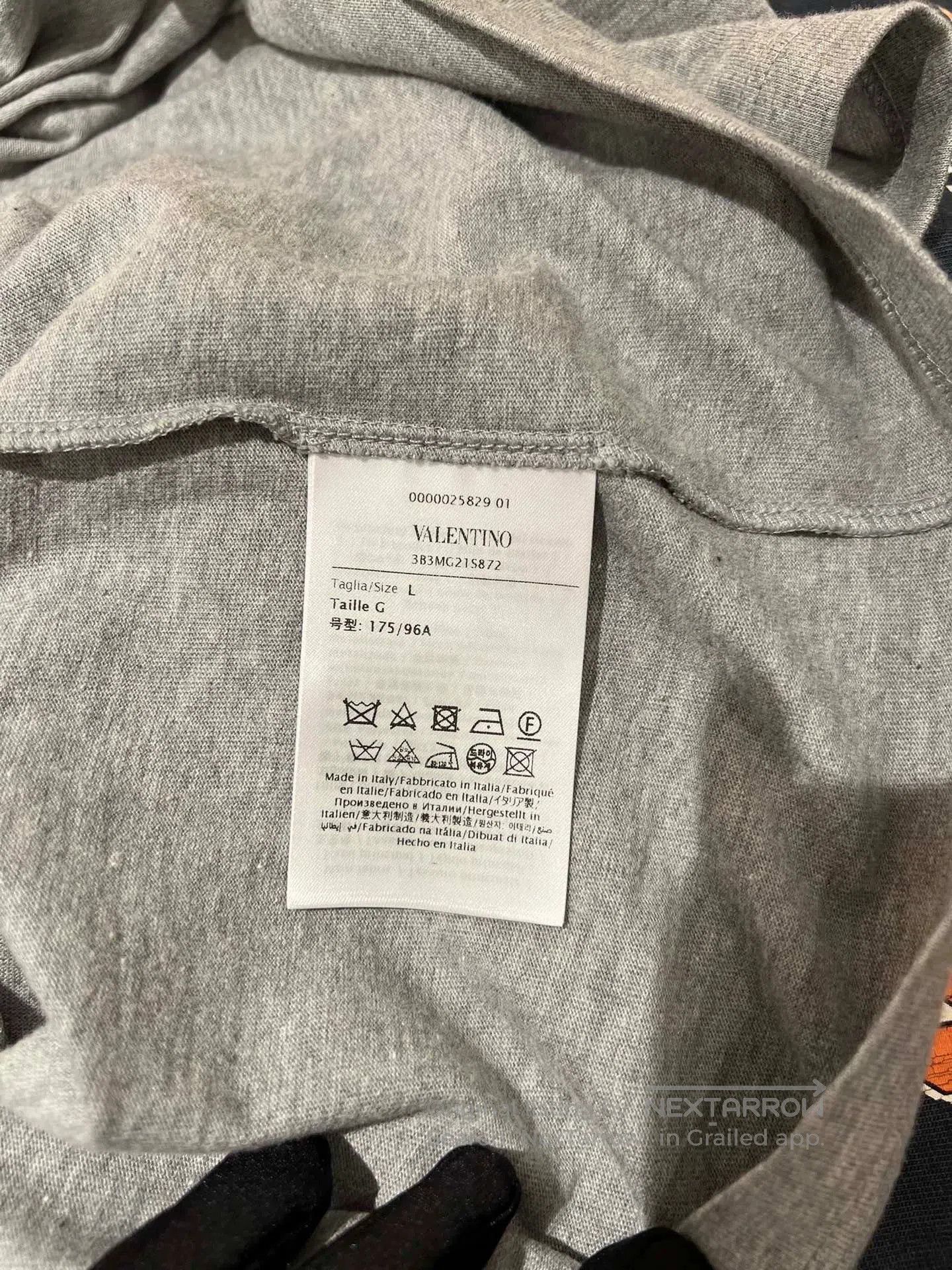 Valentino Valentino Gray Crystal Collar Short Sleeve. Size US L / EU 52-54 / 3 - 5 Thumbnail