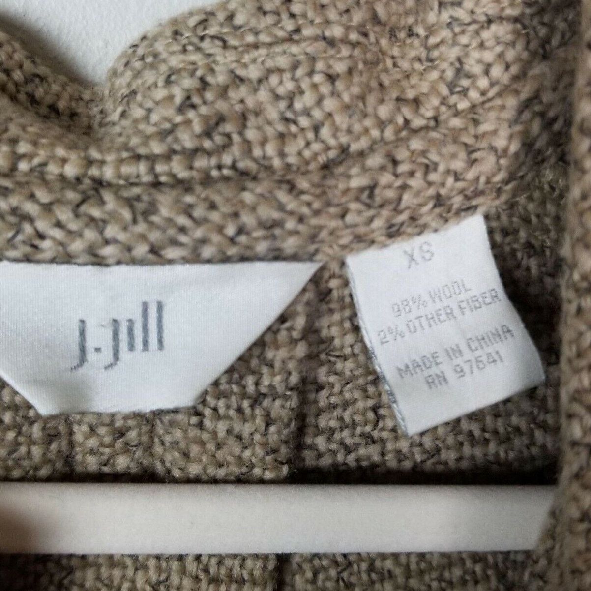 J. Jill J. Jill Womens Wool Cardigan Sweater XS Toggle Button Rustic Size XS / US 0-2 / IT 36-38 - 5 Thumbnail