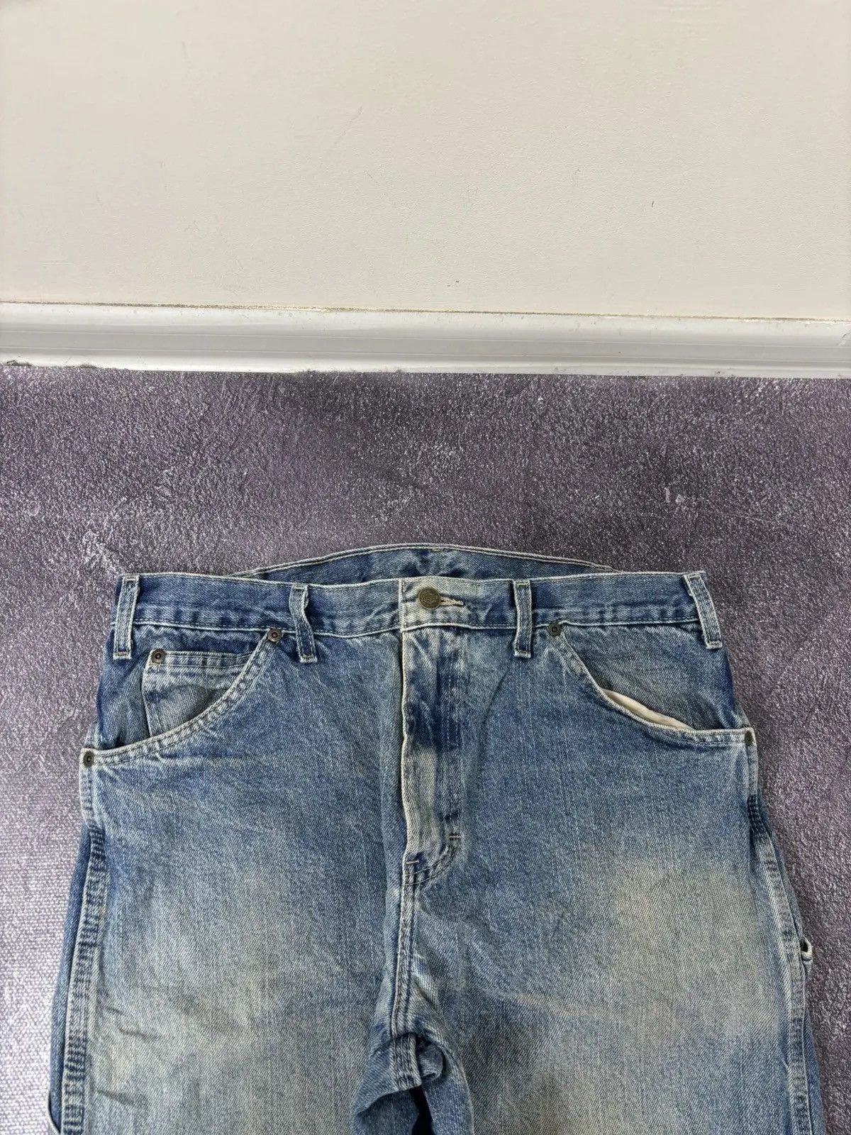 Dickies × Vintage Vintage Dickies Loose Fit USA Hype Work Denim Jeans Size US 34 / EU 50 - 8 Thumbnail