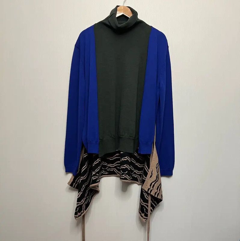 Loewe LOEWE Color Block Wool Knit Sweater 0089 Size US M / EU 48-50 / 2 - 1 Thumbnail