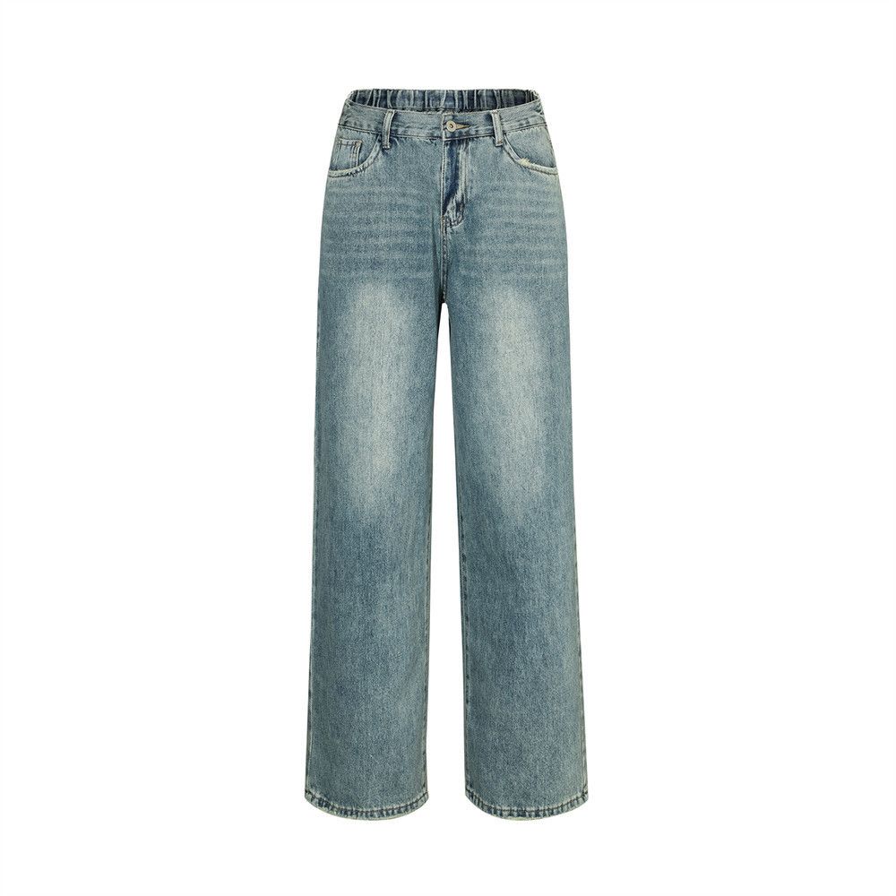 Japanese Brand × Jean Vintage distressed loose versatile casual washed jeans Size US 32 / EU 48 - 1 Thumbnail